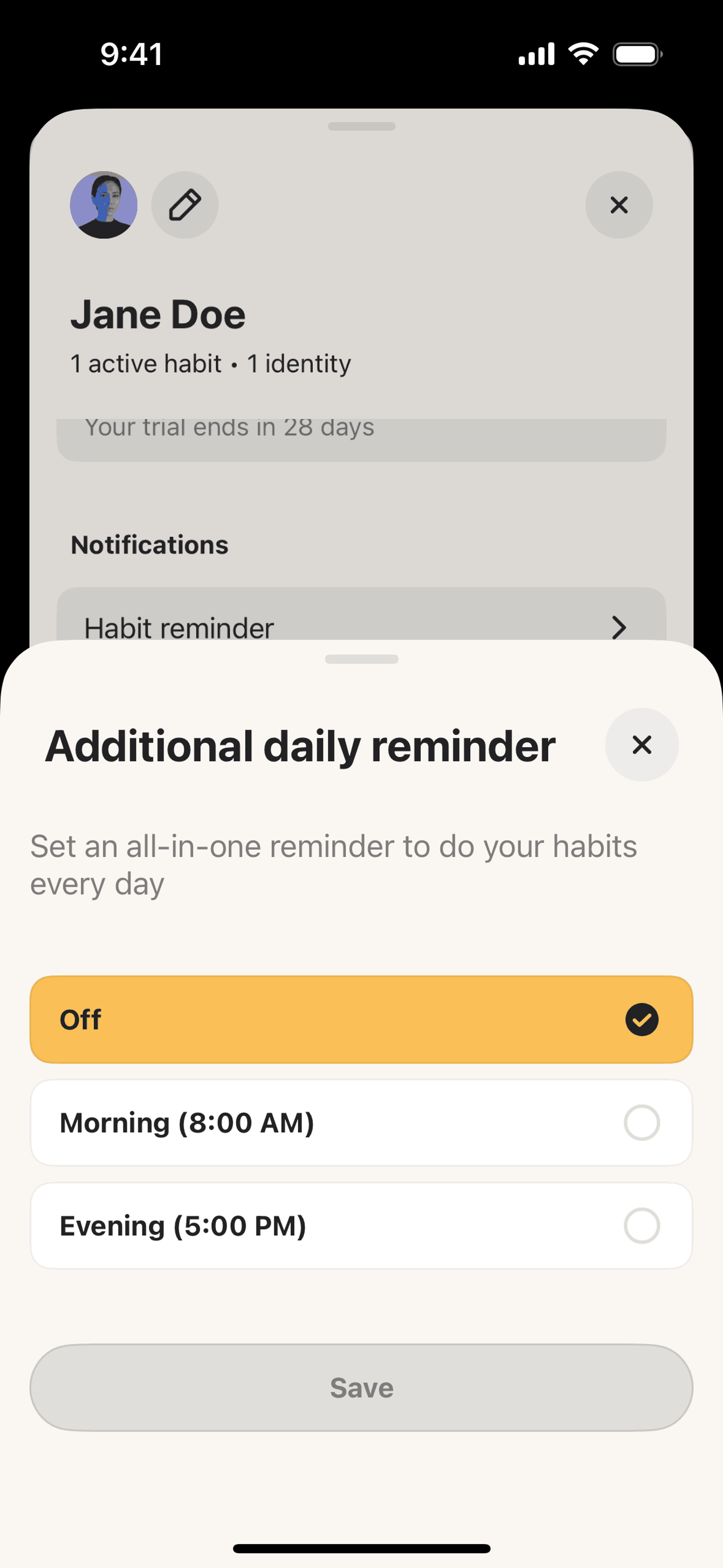 Atoms iOS Productivity interface screenshot 17