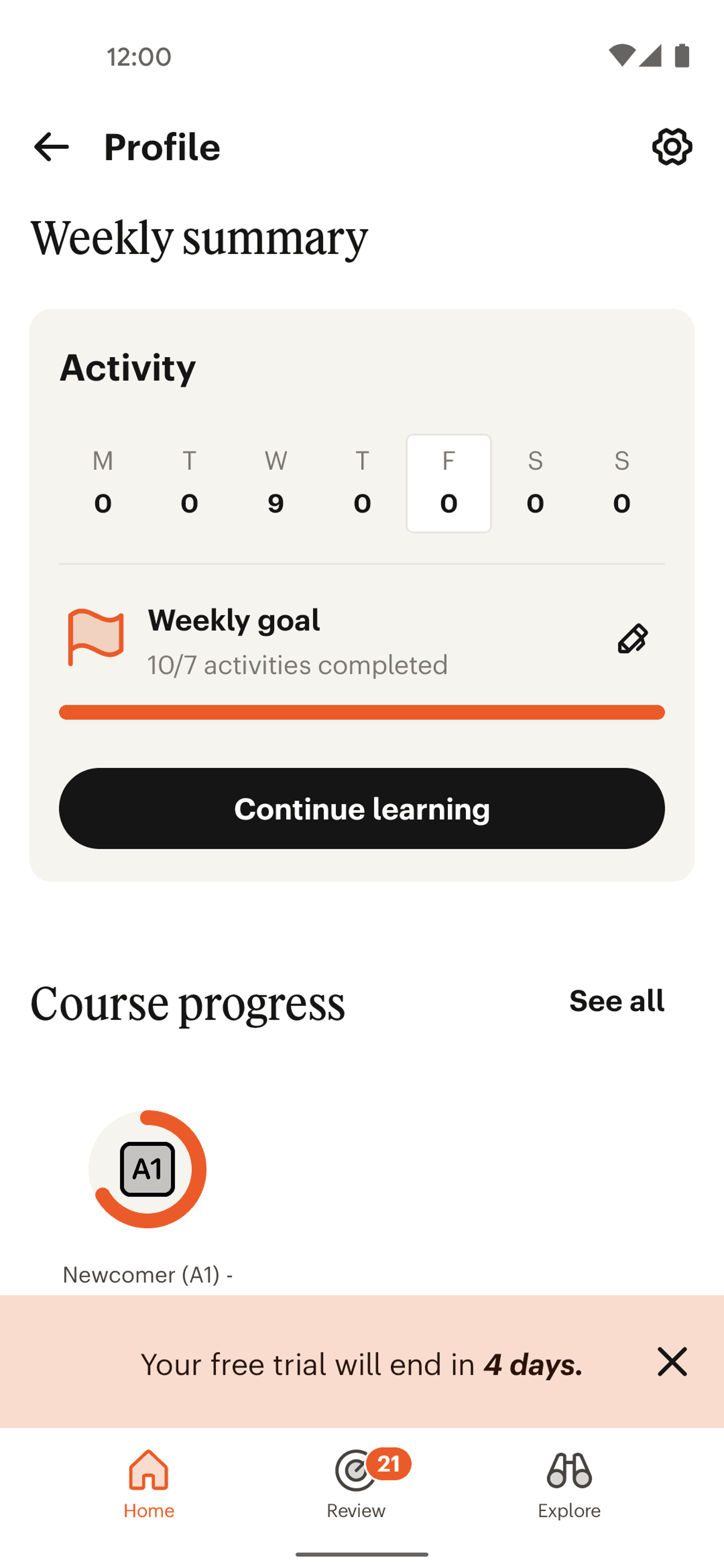 Babbel Android Education interface screenshot 19