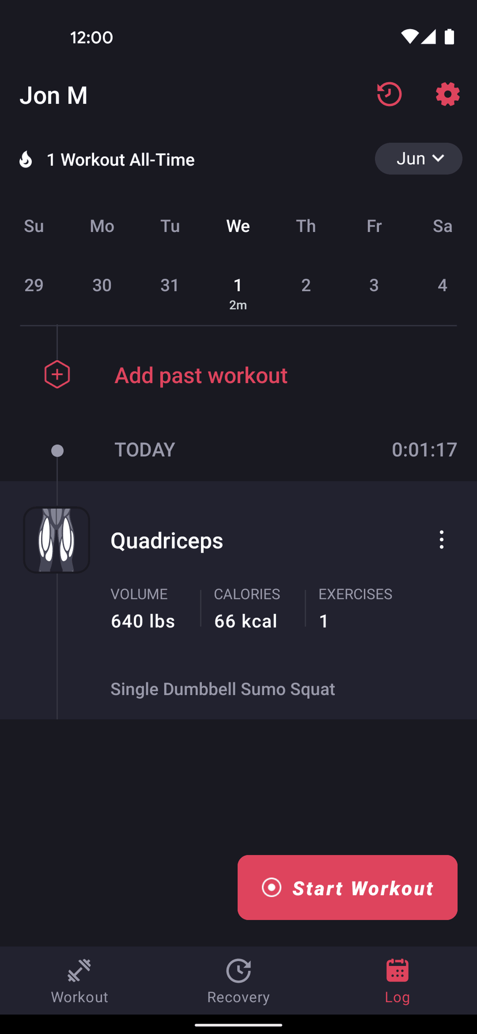 Fitbod Android Health & Fitness interface screenshot 3