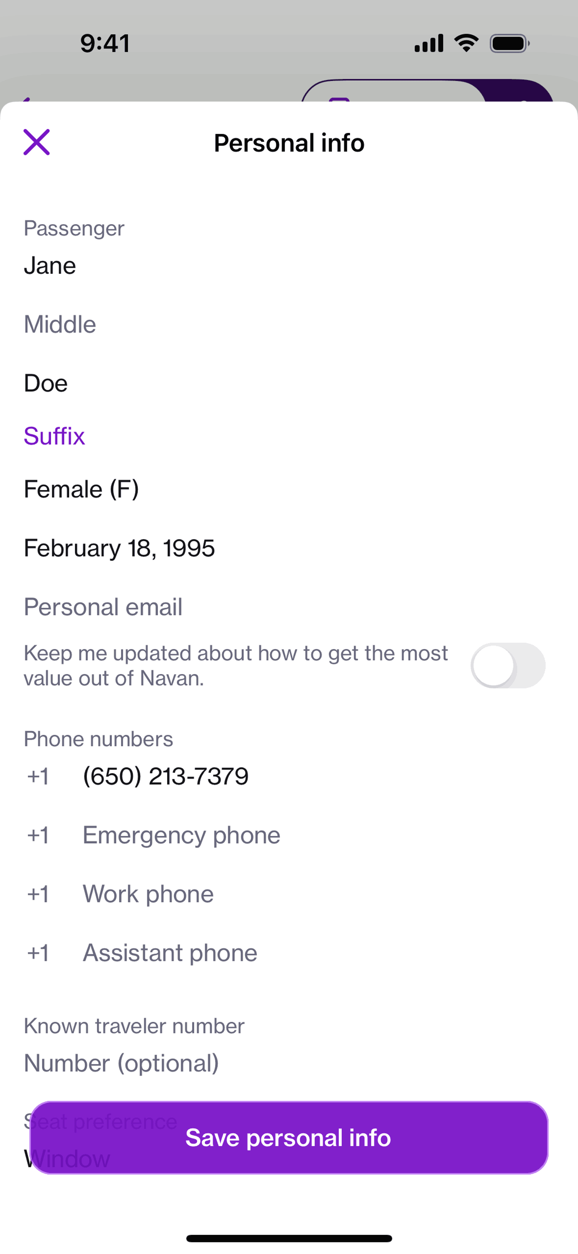Navan iOS Business interface screenshot 7