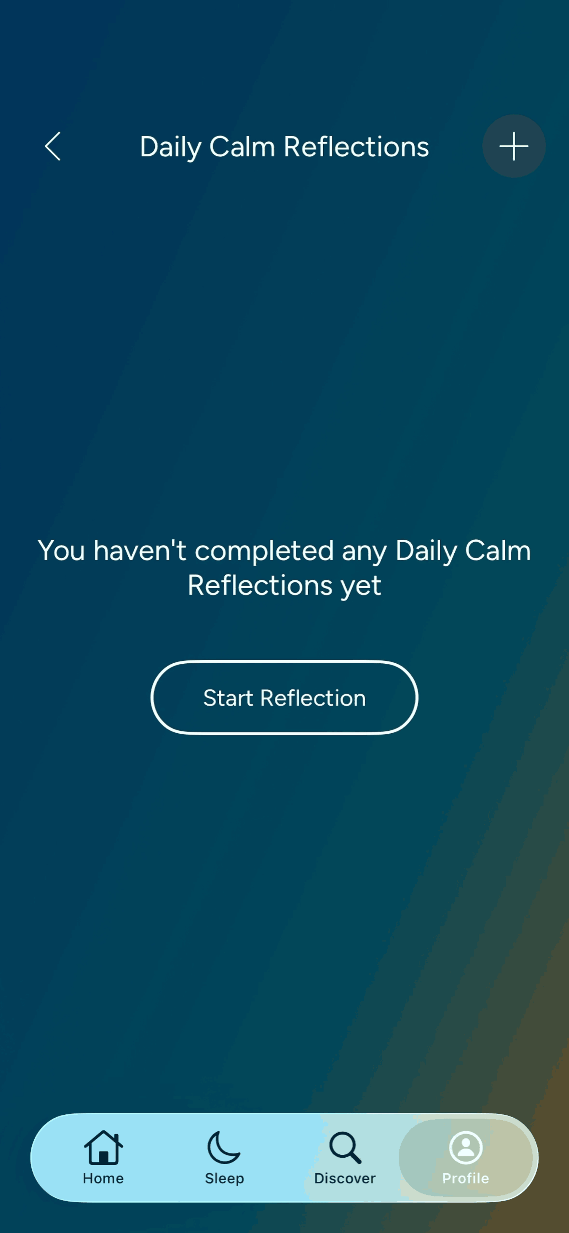 Calm iOS Health & Fitness interface screenshot 11