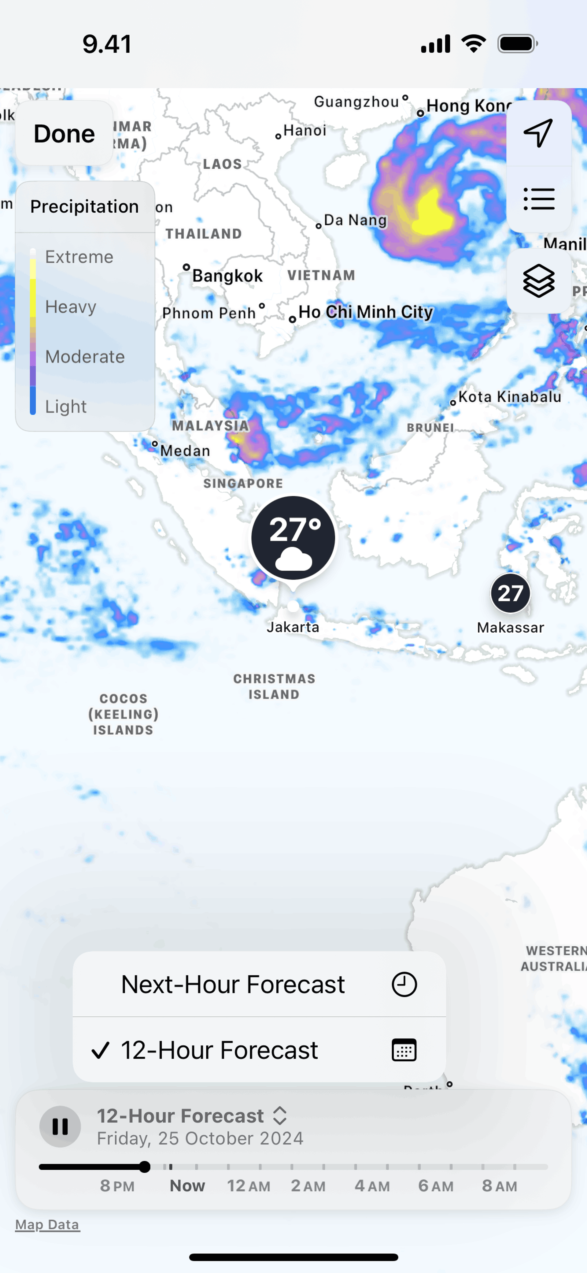 Weather iOS Lifestyle interface screenshot 16