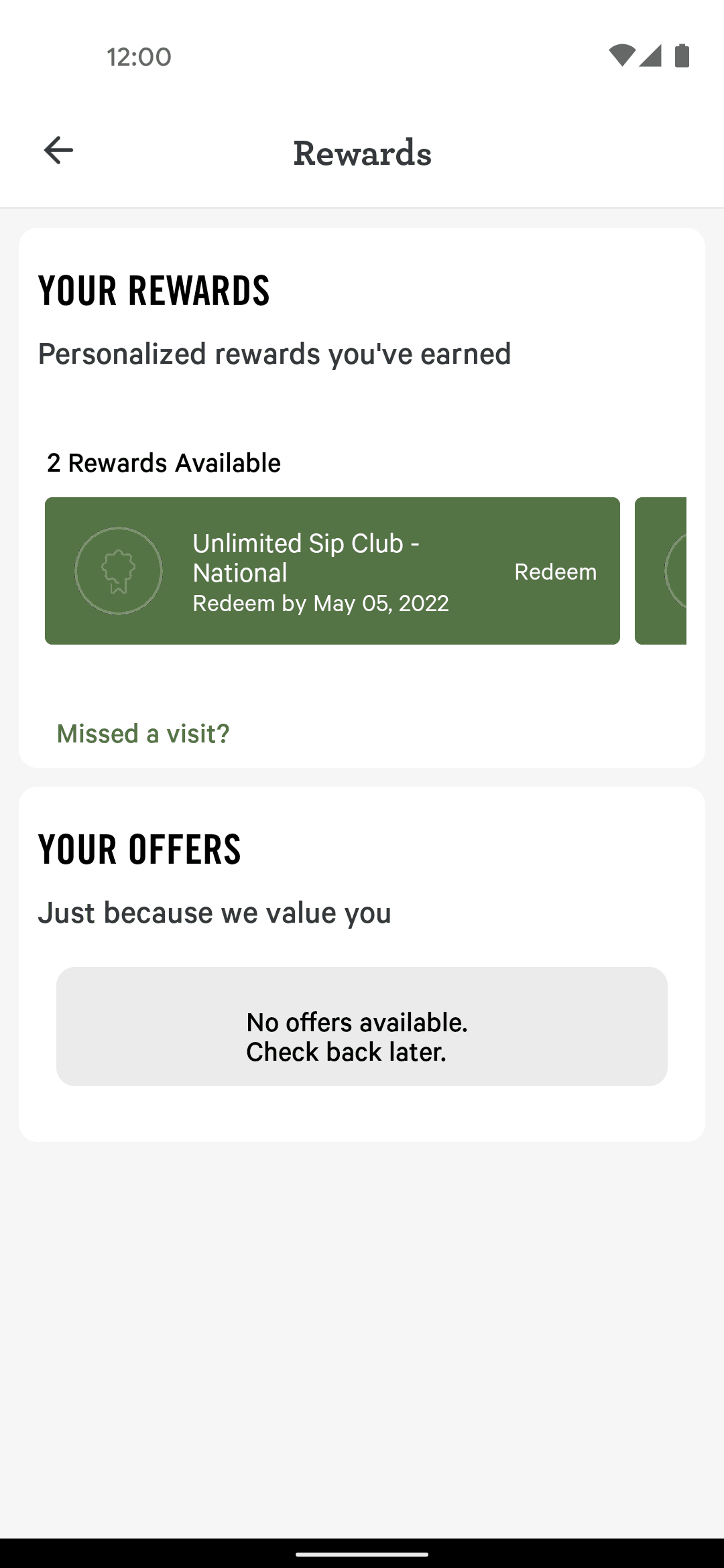 Panera Bread Android Food & Drink interface screenshot 10