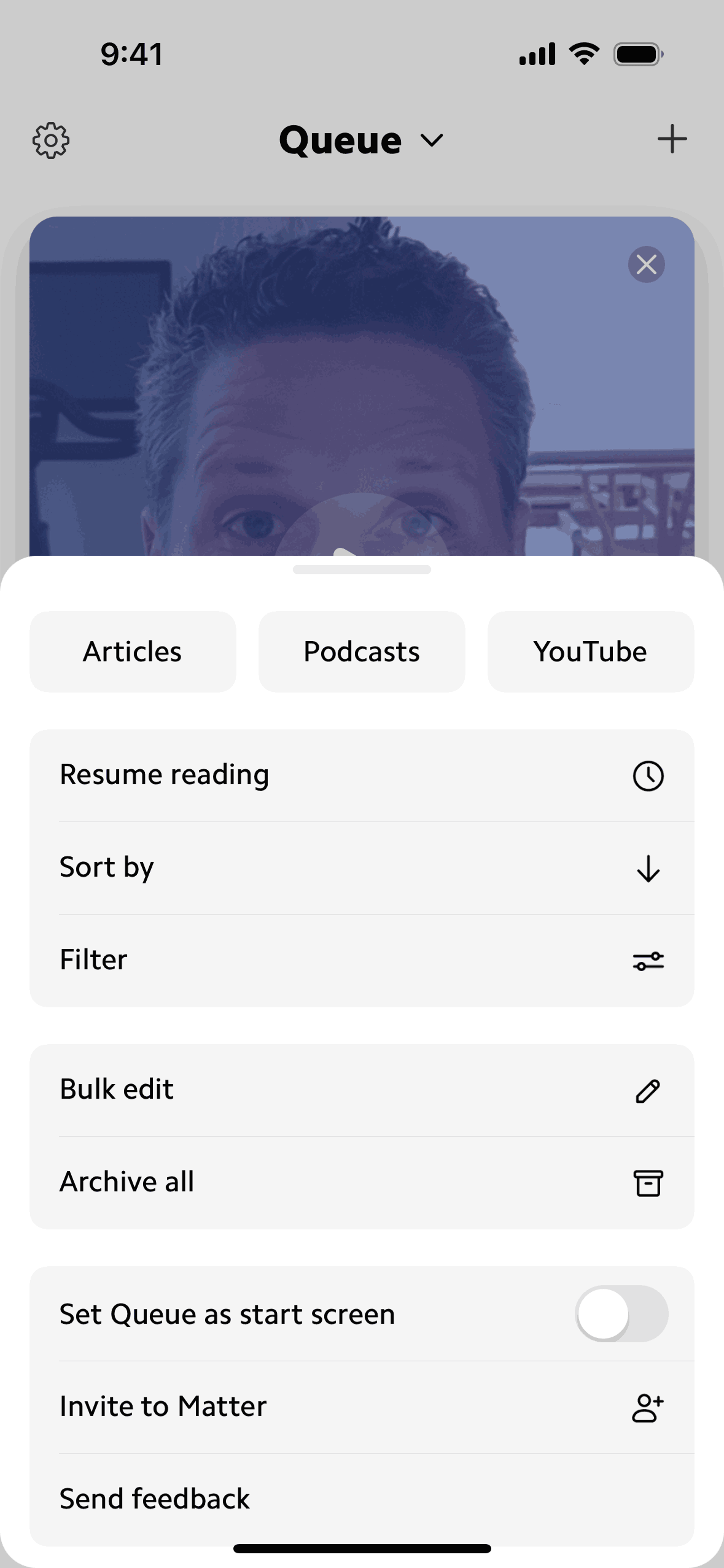 Matter iOS Reference interface screenshot 3