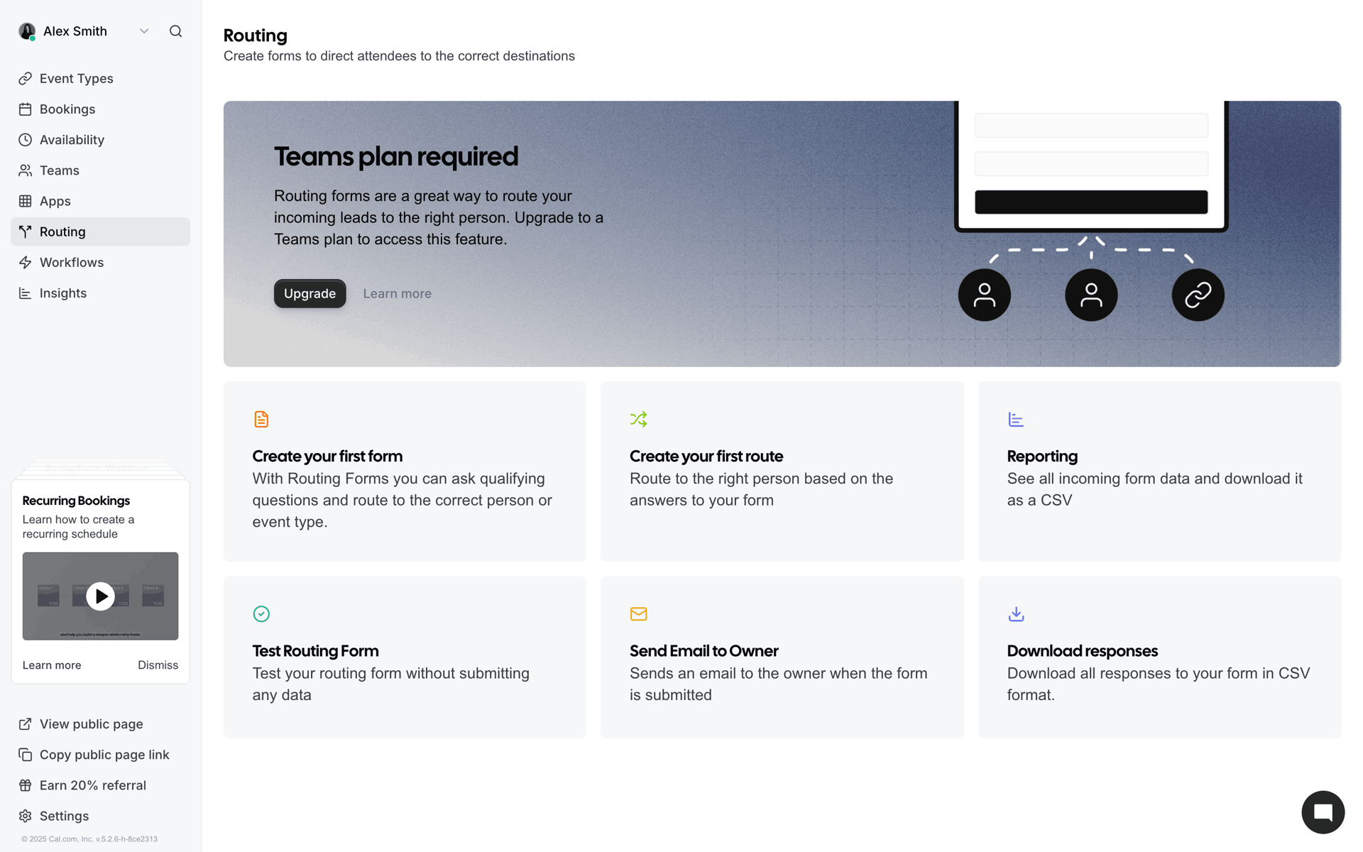 Cal.com Web AI interface screenshot 20