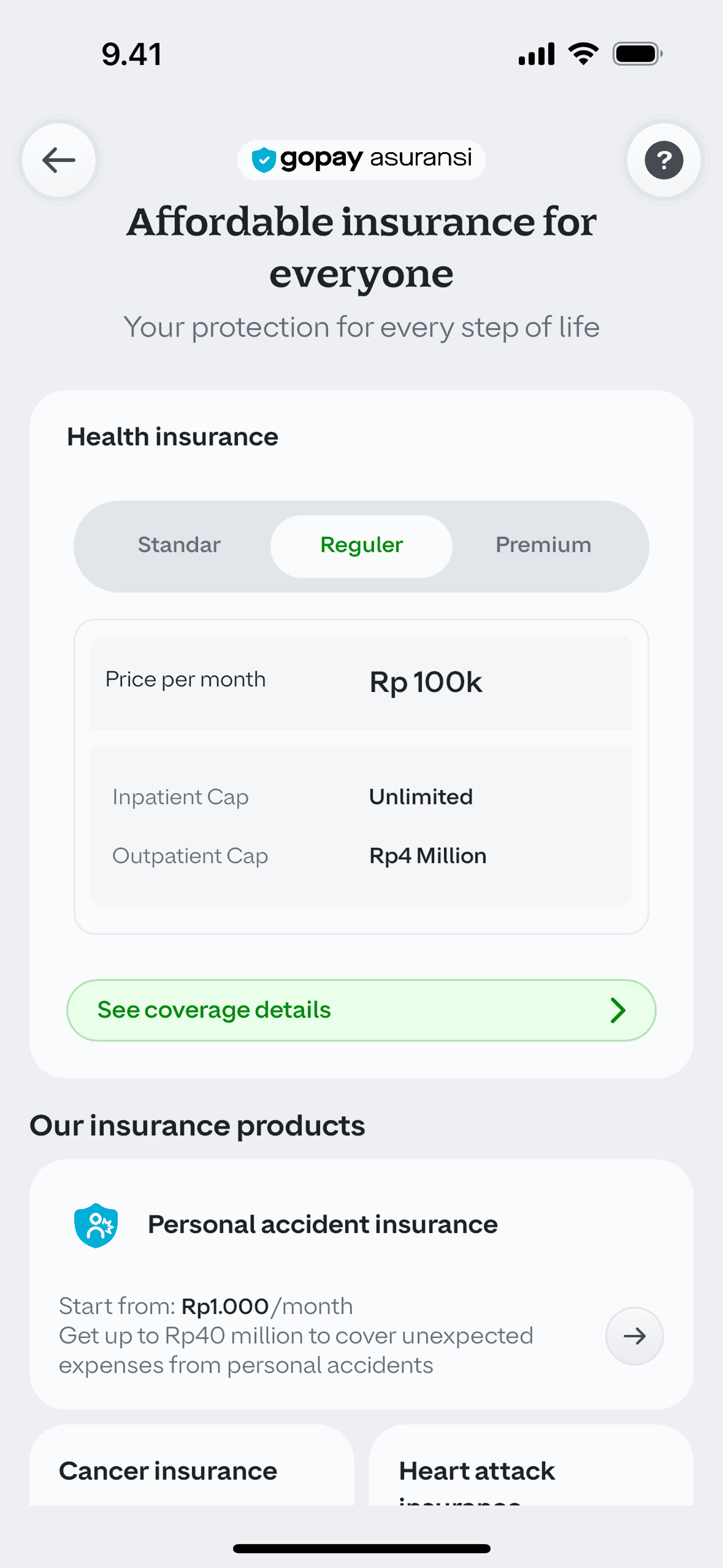 GoPay iOS Finance interface screenshot 4