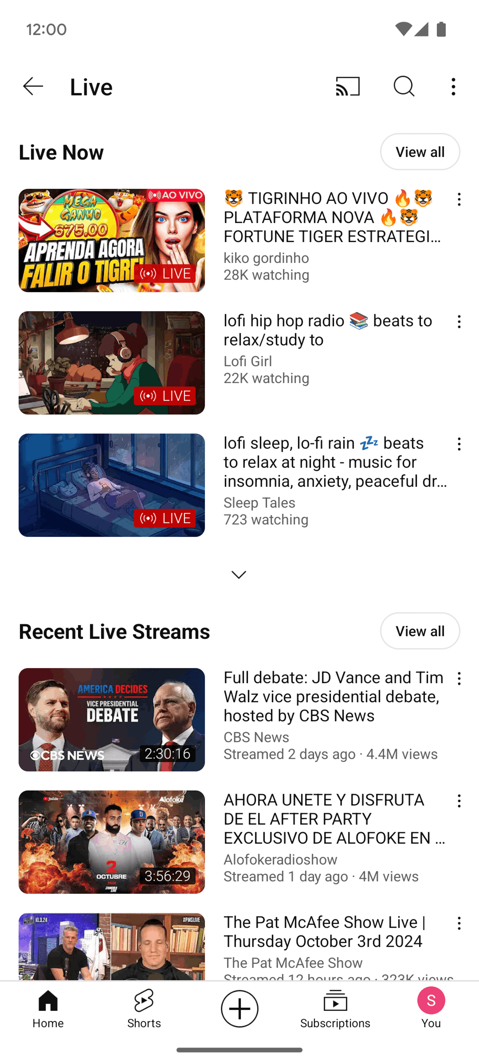 YouTube Android Photo & Video interface screenshot 22