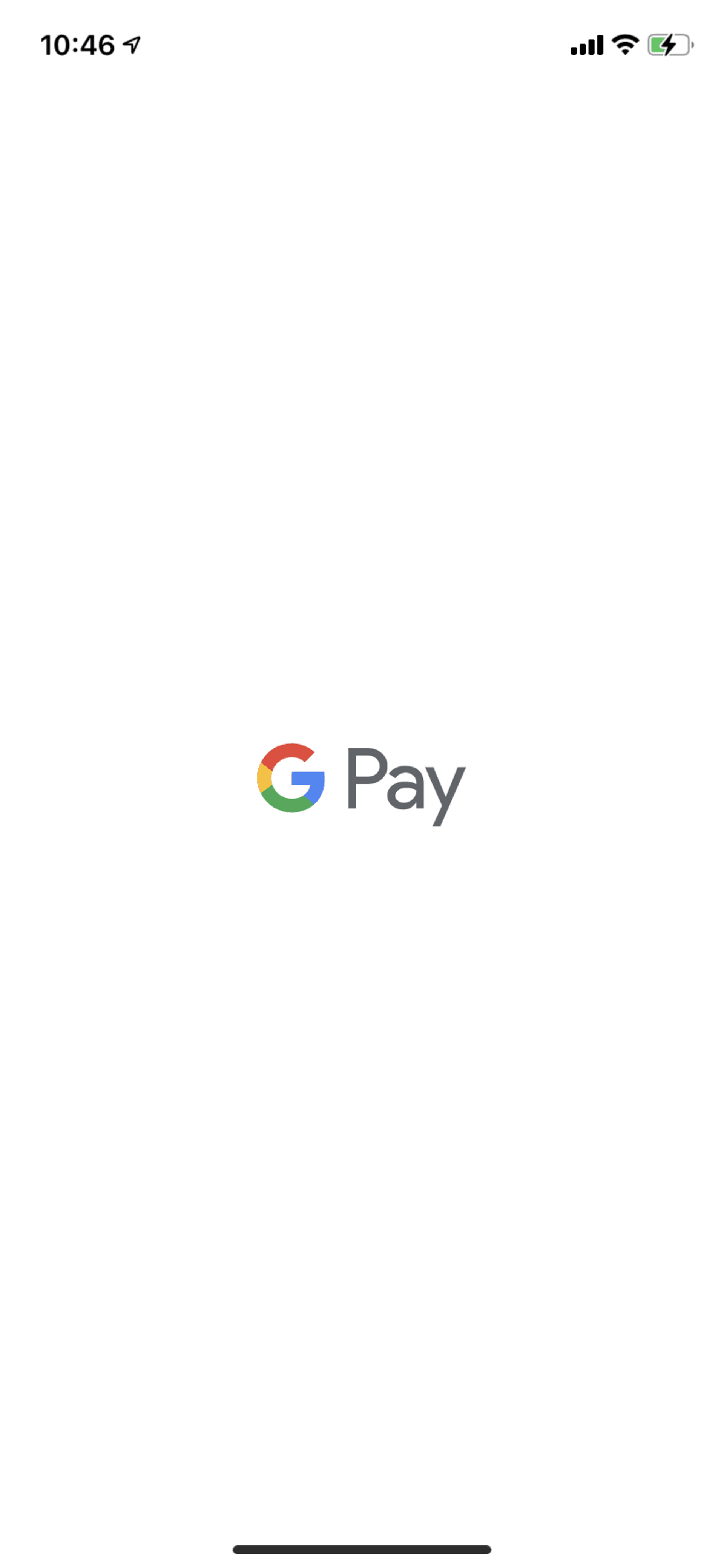Google Pay iOS Finance interface screenshot 1