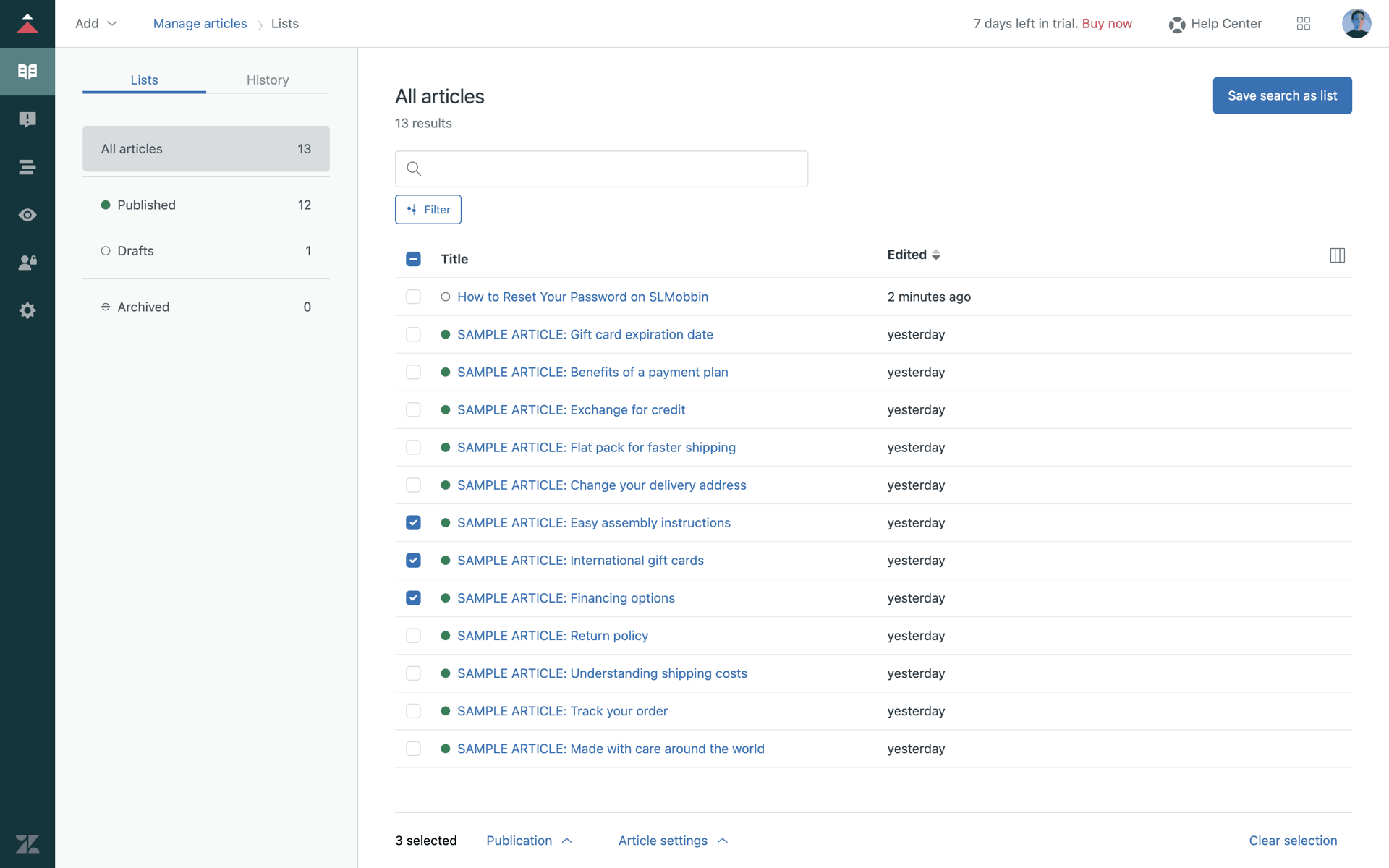 Zendesk Web Business interface screenshot 11