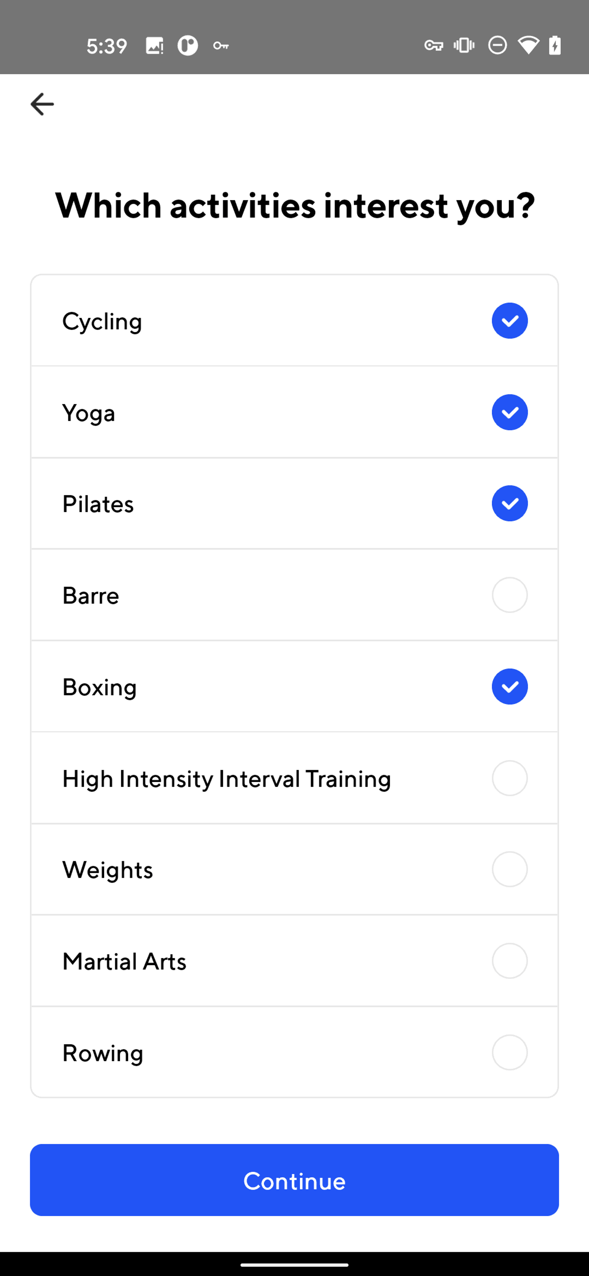ClassPass Android Health & Fitness interface screenshot 13