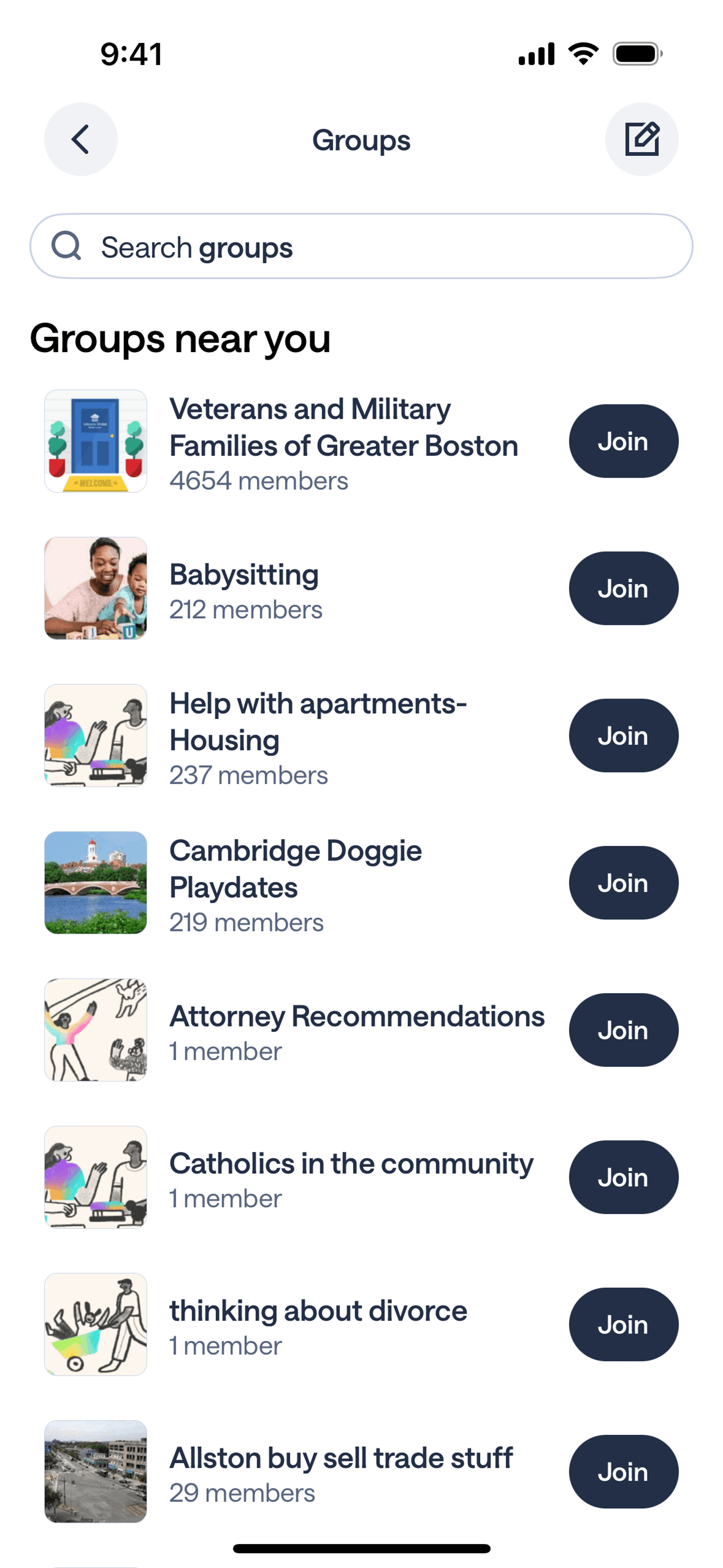 Nextdoor iOS Social Networking interface screenshot 8