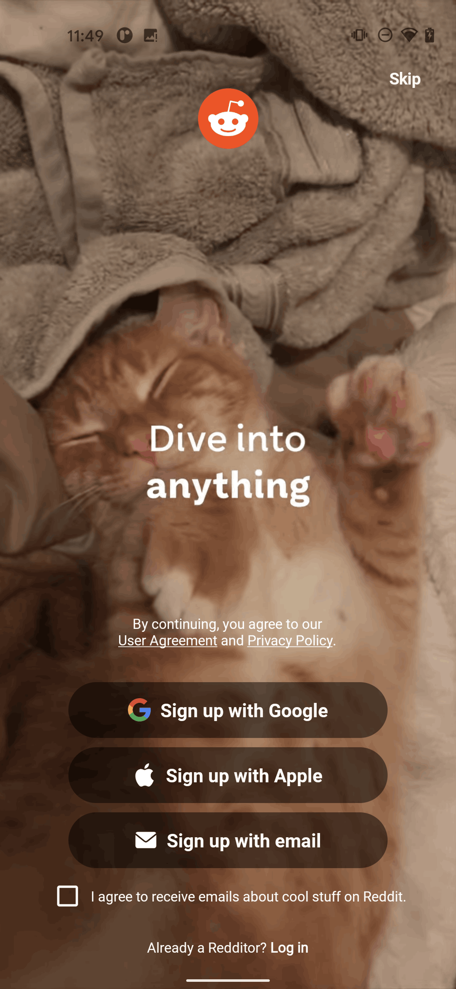Reddit Android Social Networking interface screenshot 2