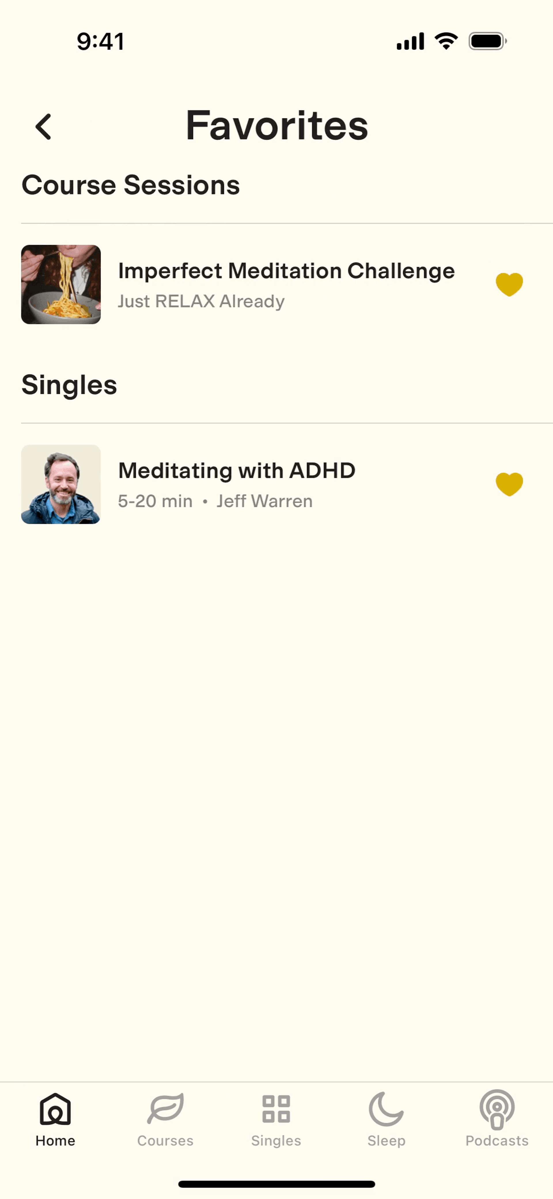 Ten Percent Happier iOS Health & Fitness interface screenshot 7