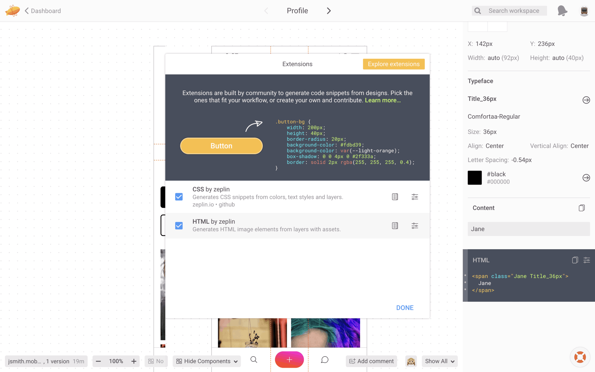 Zeplin Web Productivity interface screenshot 16