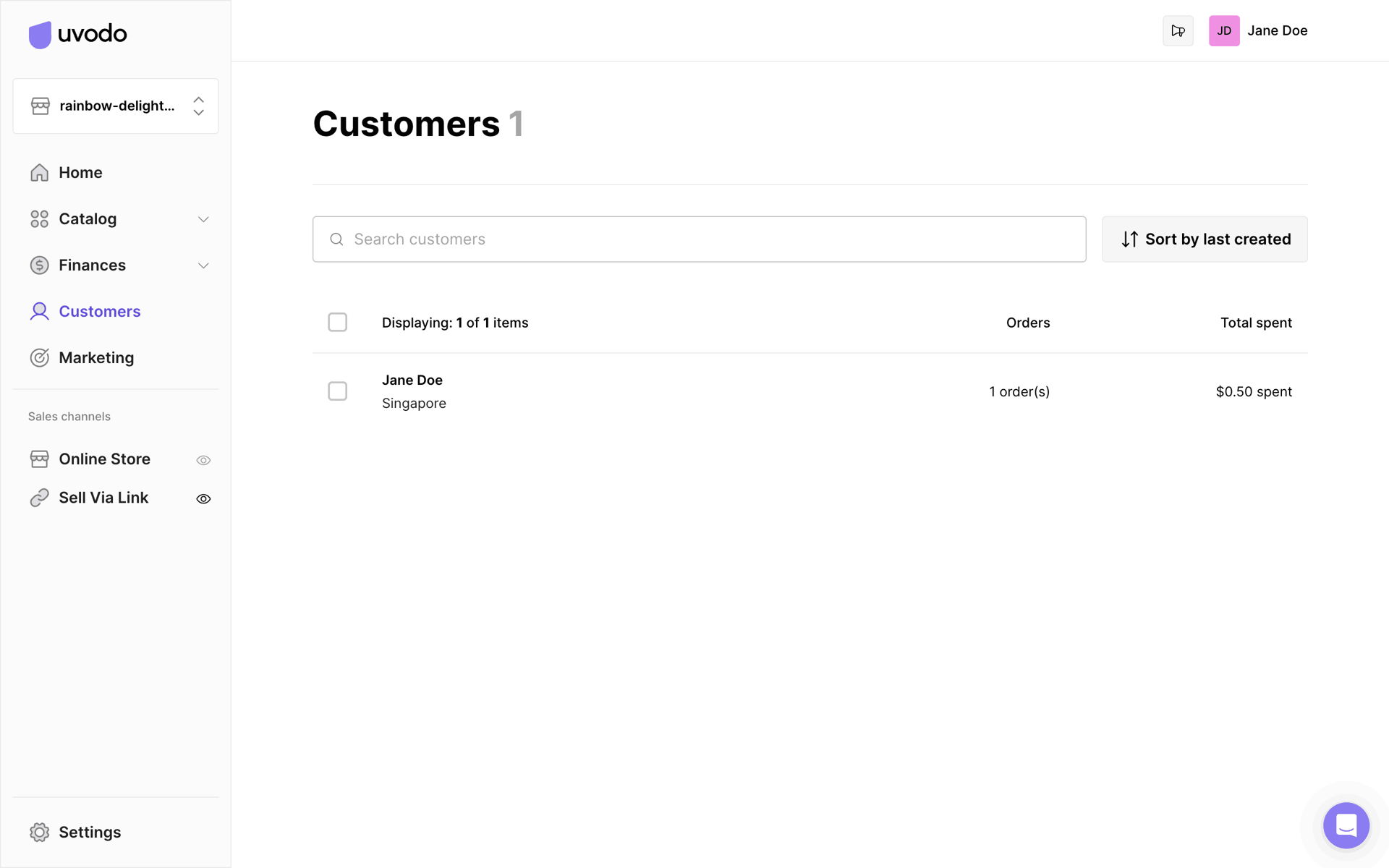 Uvodo Web Business interface screenshot 14