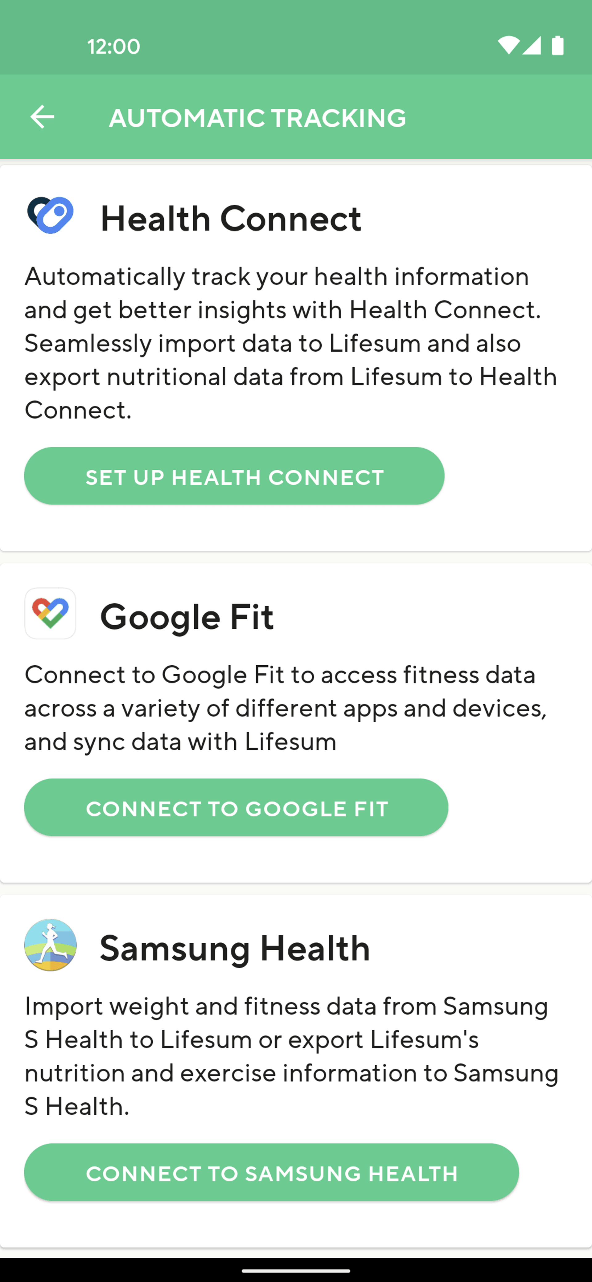 Lifesum Android Health & Fitness interface screenshot 14