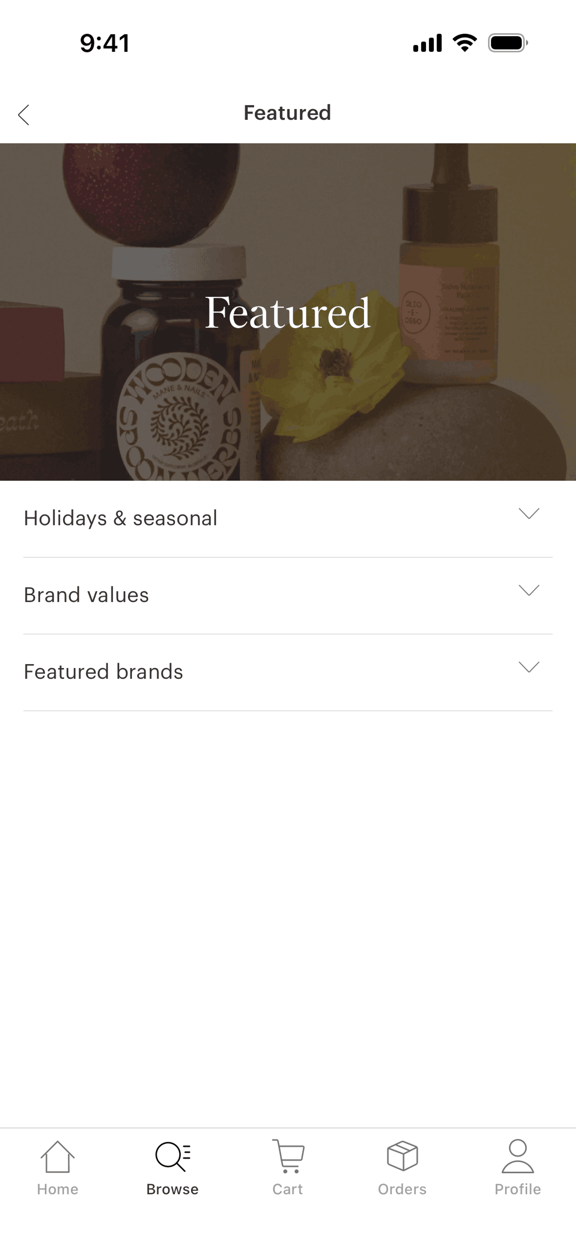 Faire Wholesale iOS Shopping interface screenshot 3