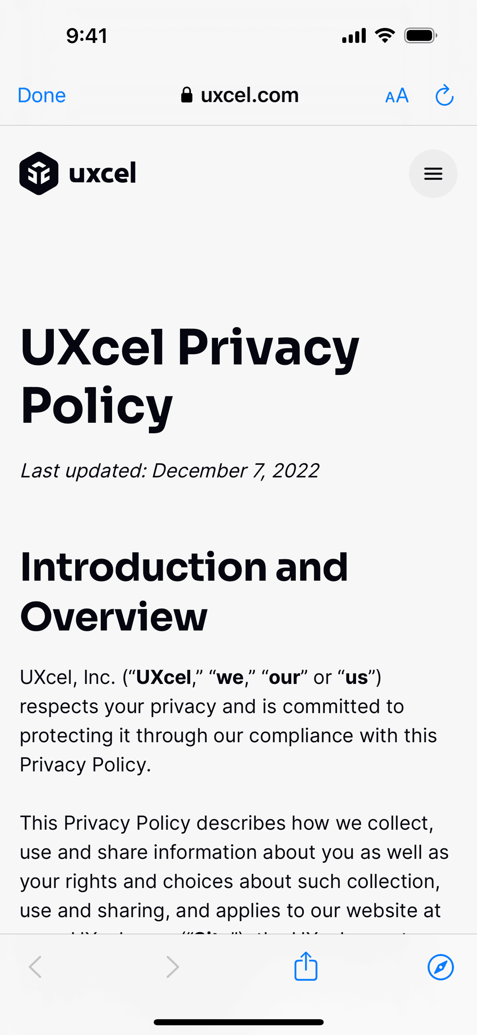 Uxcel Go iOS Education interface screenshot 5