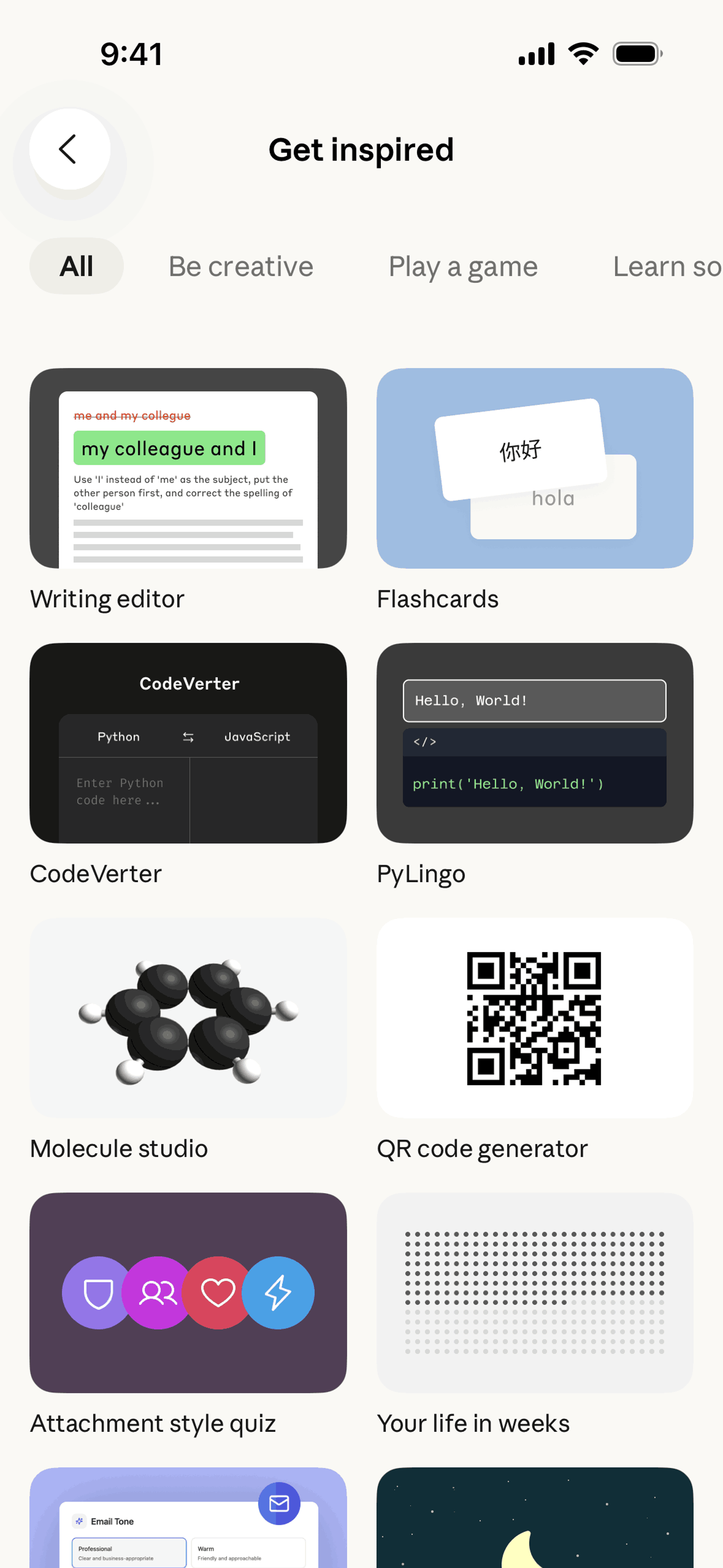 Claude iOS AI interface screenshot 24