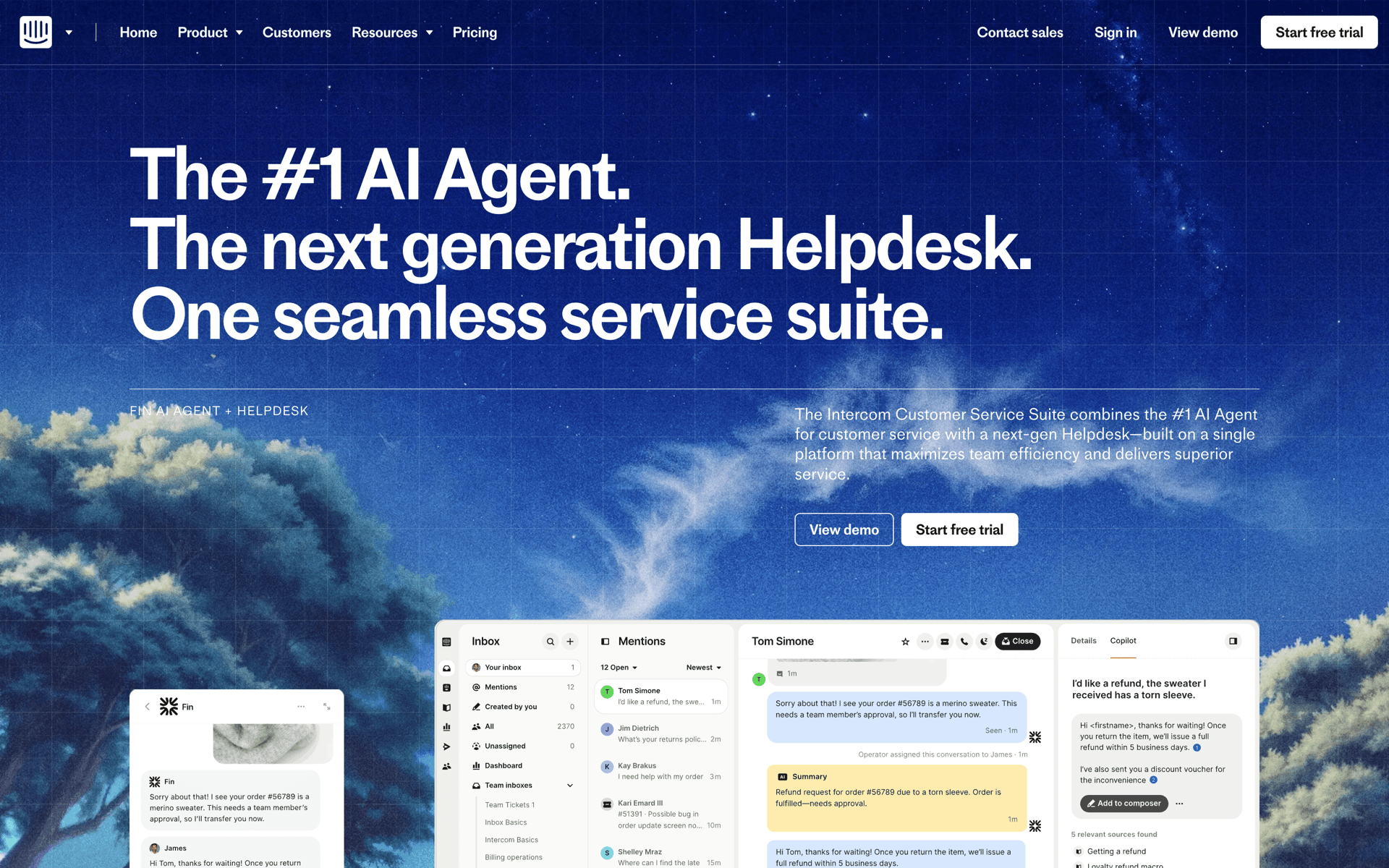 Intercom Web Business interface screenshot 5