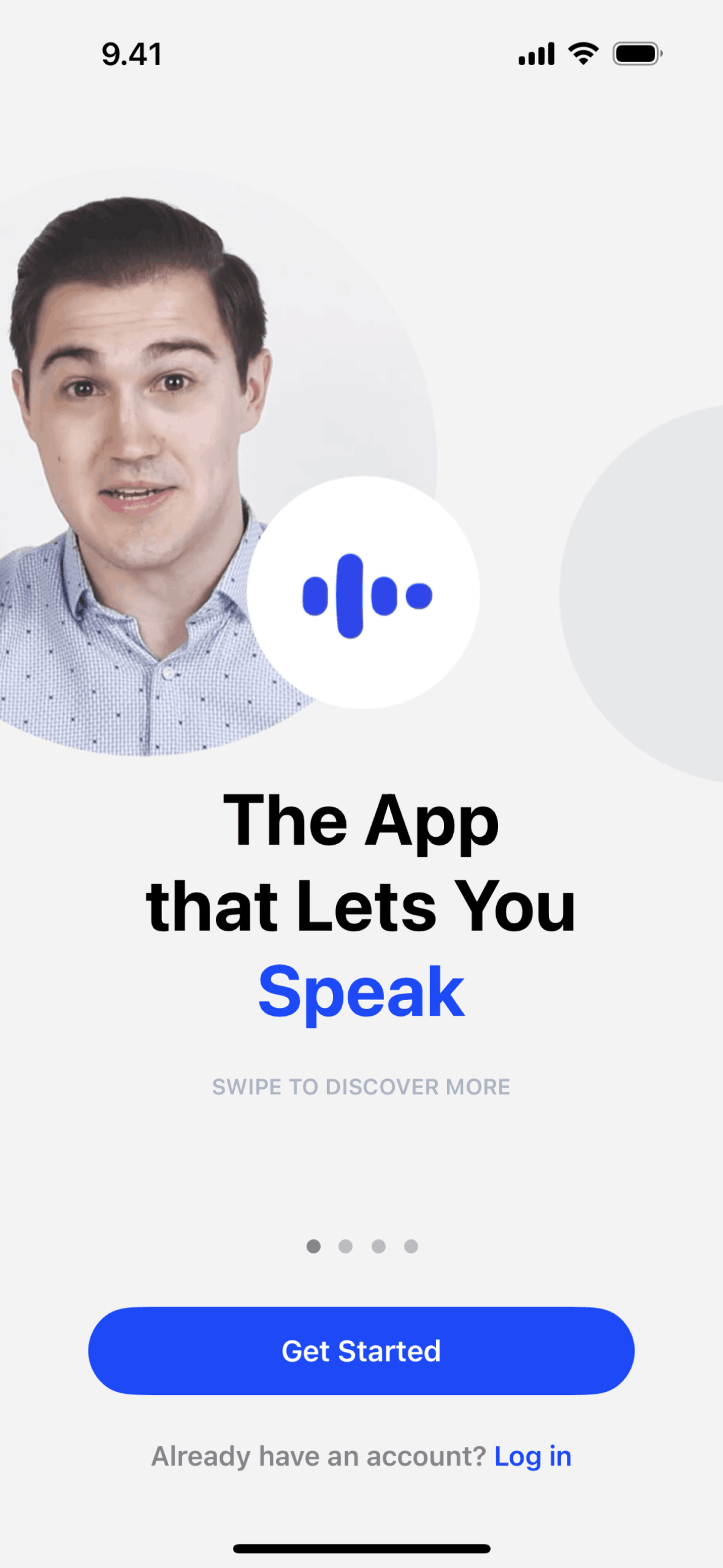 Speak iOS Education interface screenshot 2