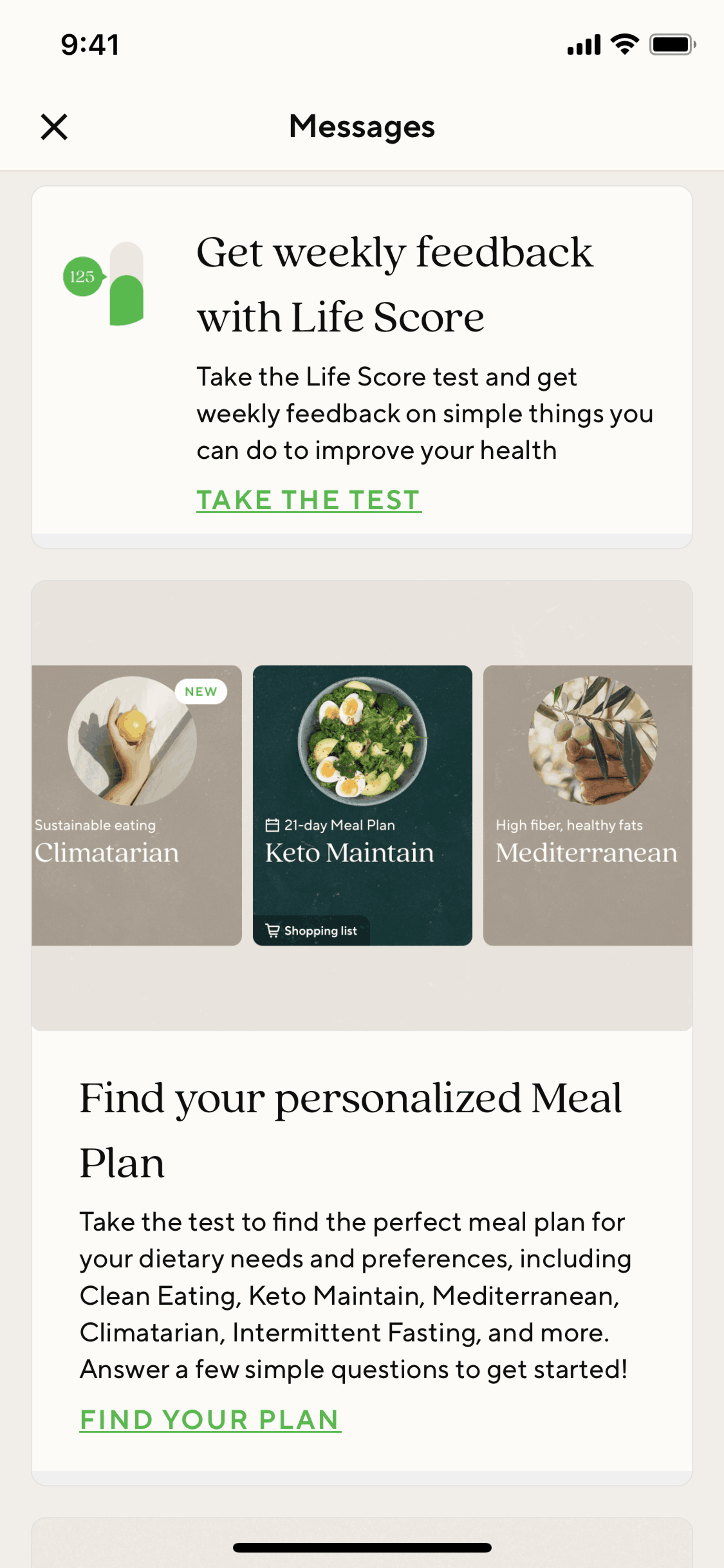 Lifesum iOS Health & Fitness interface screenshot 18