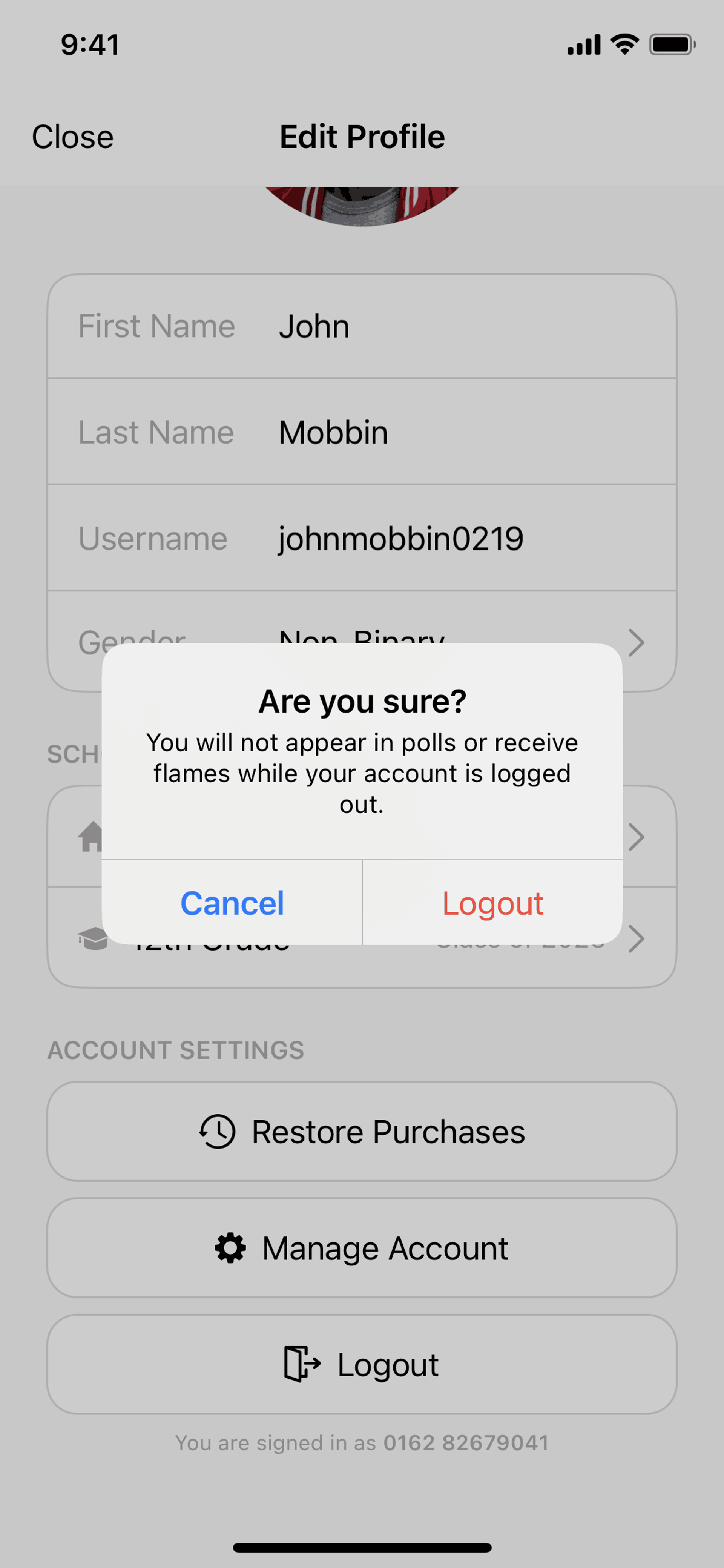 Gas iOS Social Networking interface screenshot 23