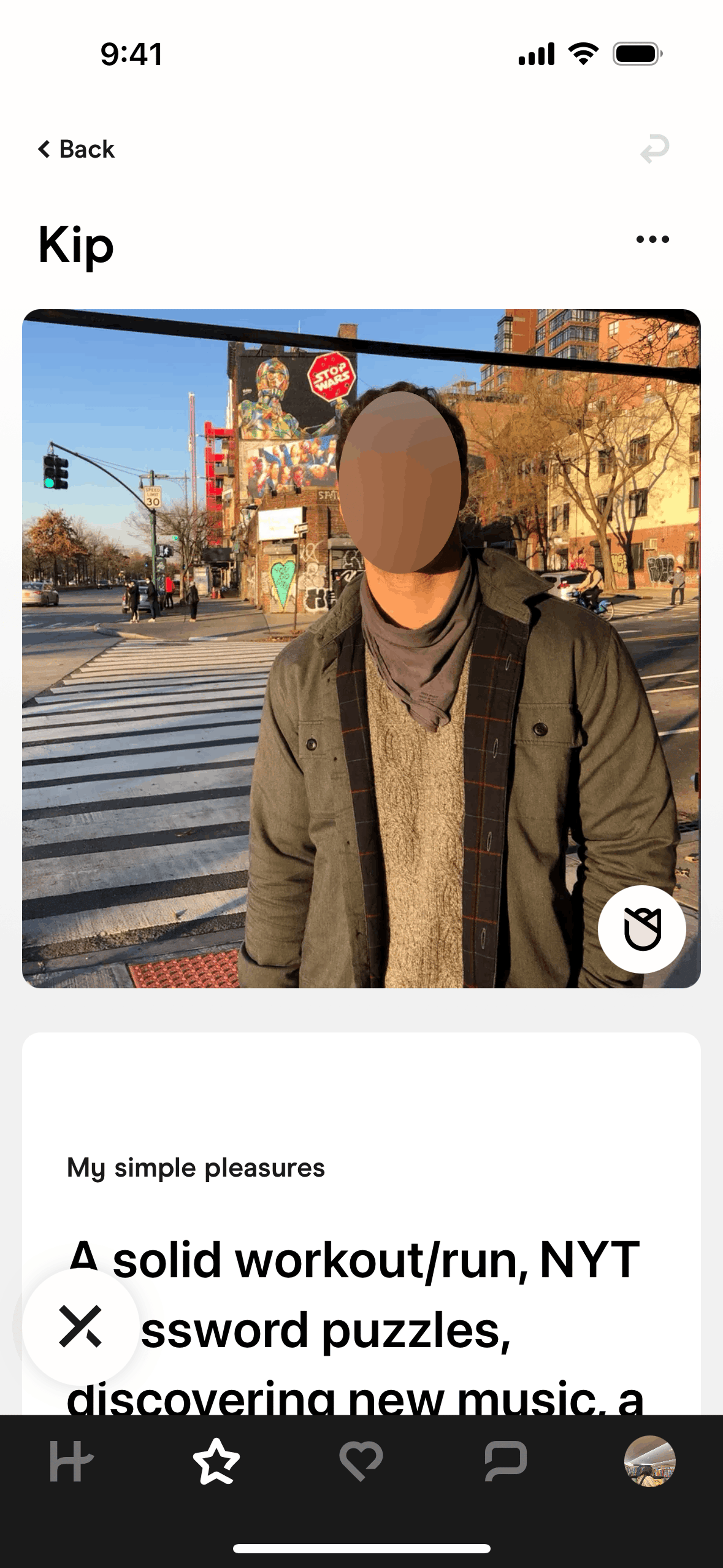 Hinge iOS Lifestyle interface screenshot 10
