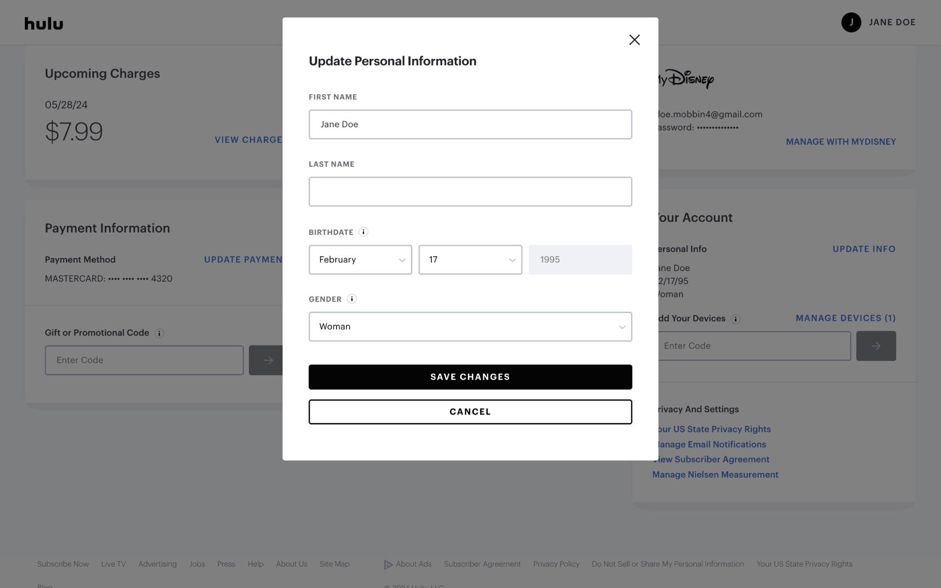 Hulu Web Entertainment interface screenshot 11