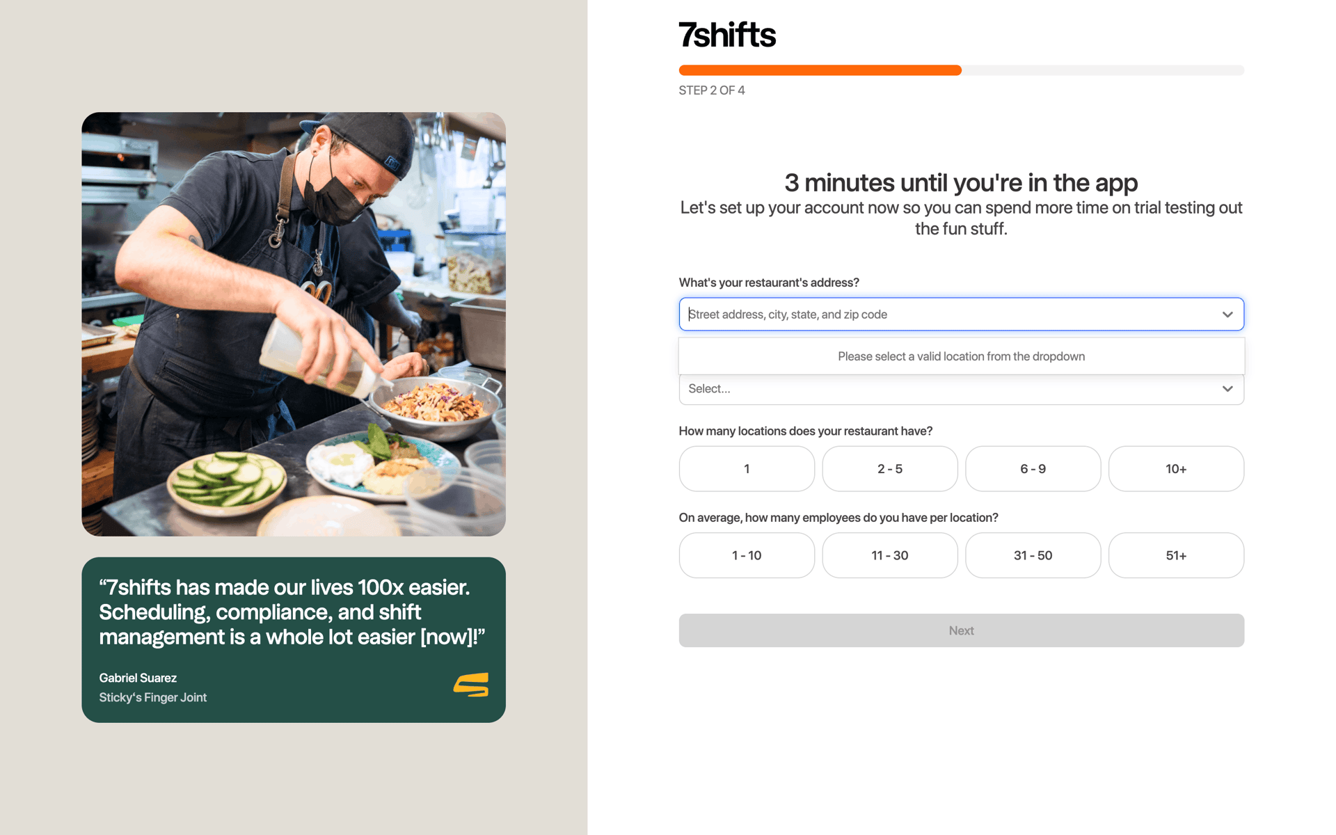 7shifts Web Business interface screenshot 13