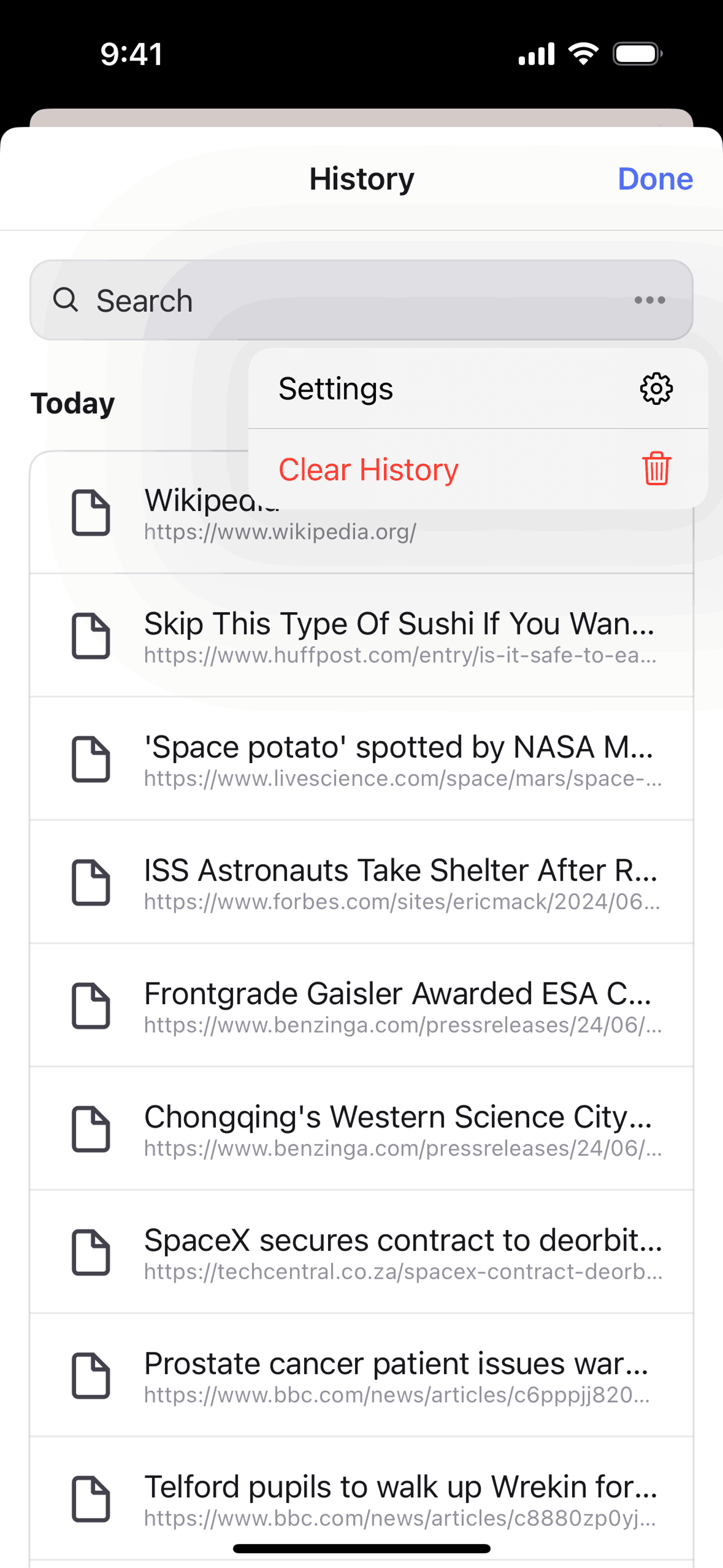 Opera iOS Utilities interface screenshot 8