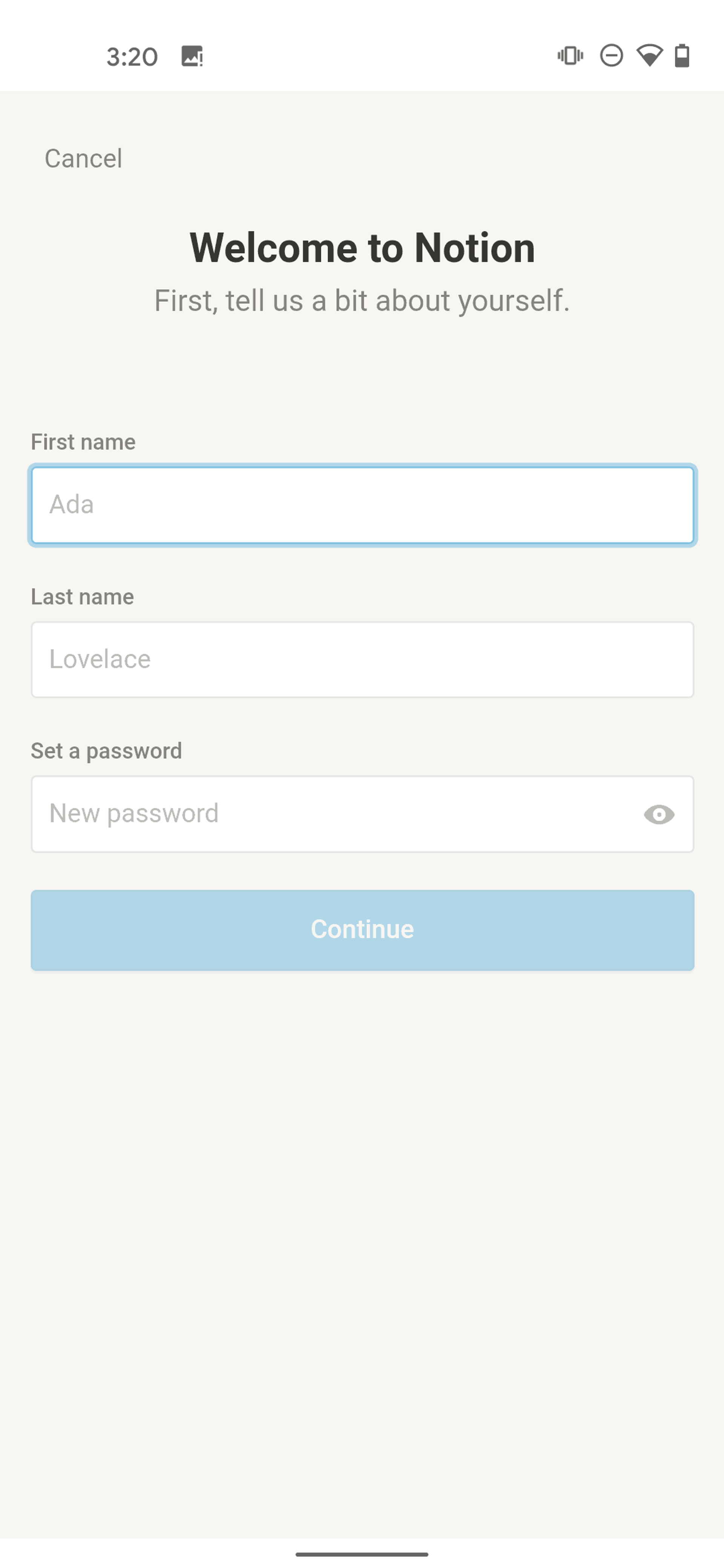 Notion Android Collaboration interface screenshot 5