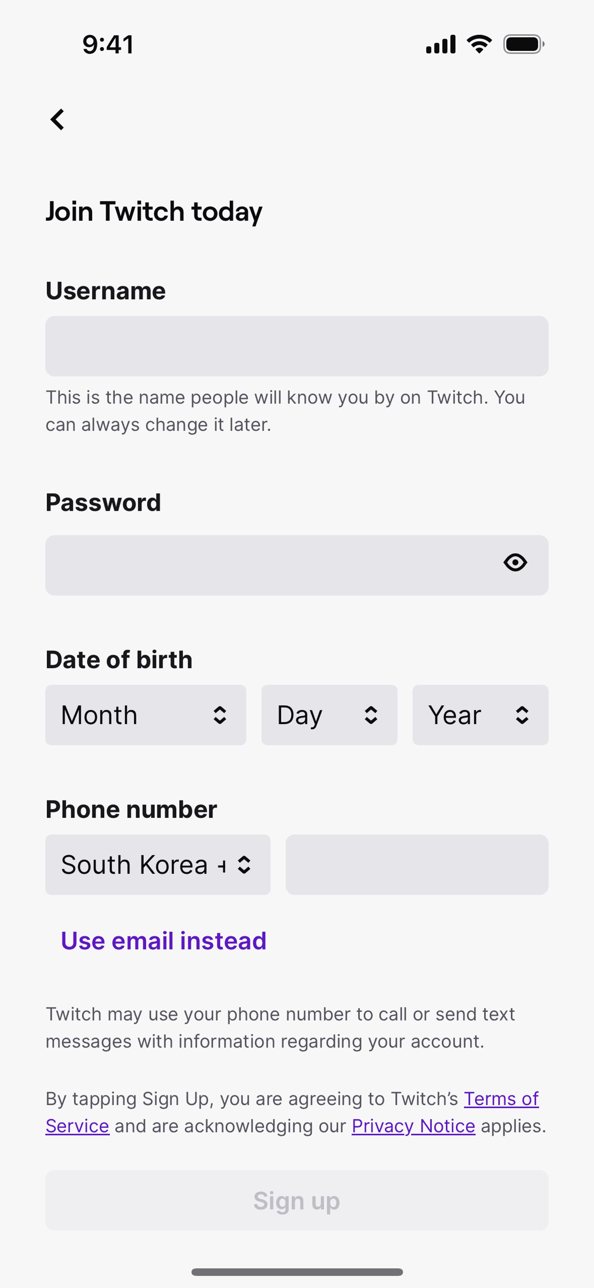 Twitch iOS Photo & Video interface screenshot 3