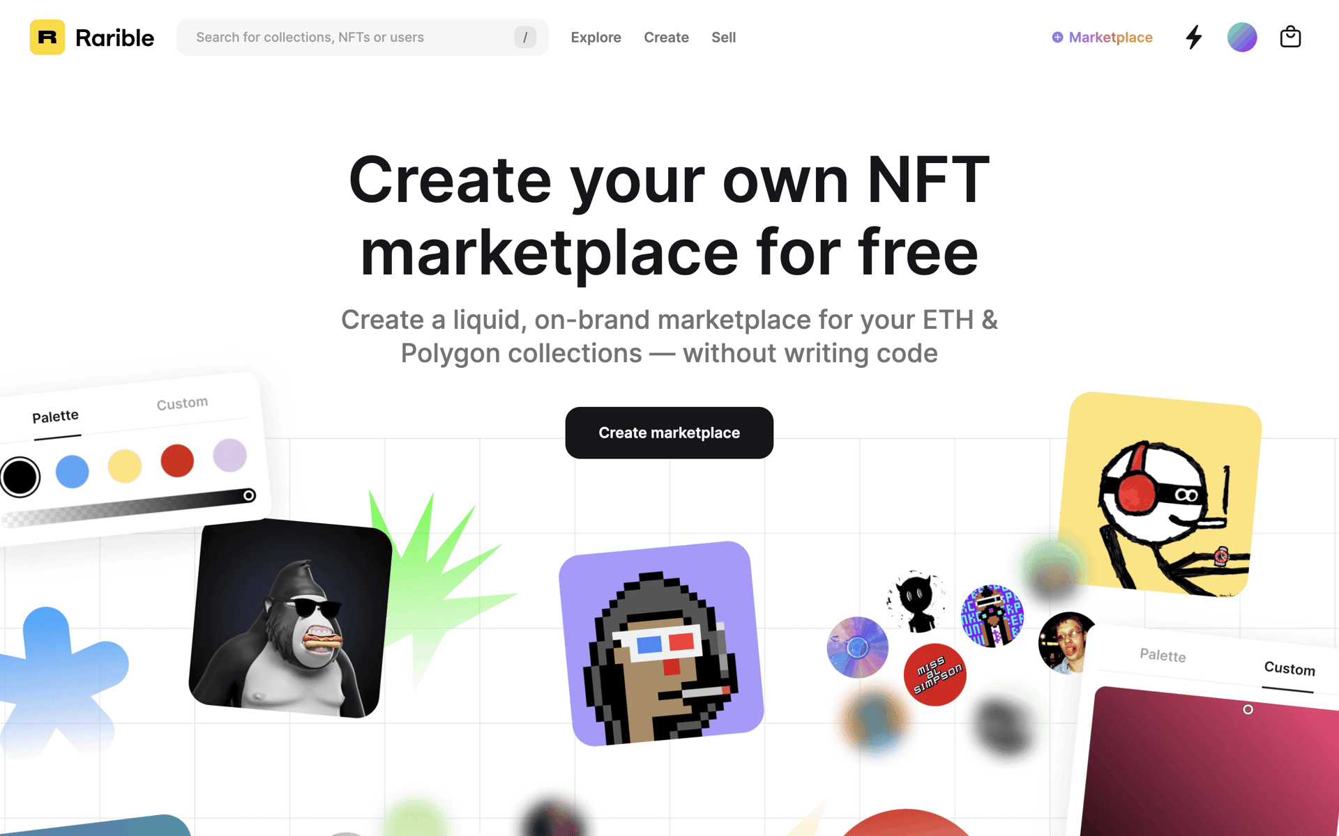 Rarible Web Crypto & Web3 interface screenshot 23