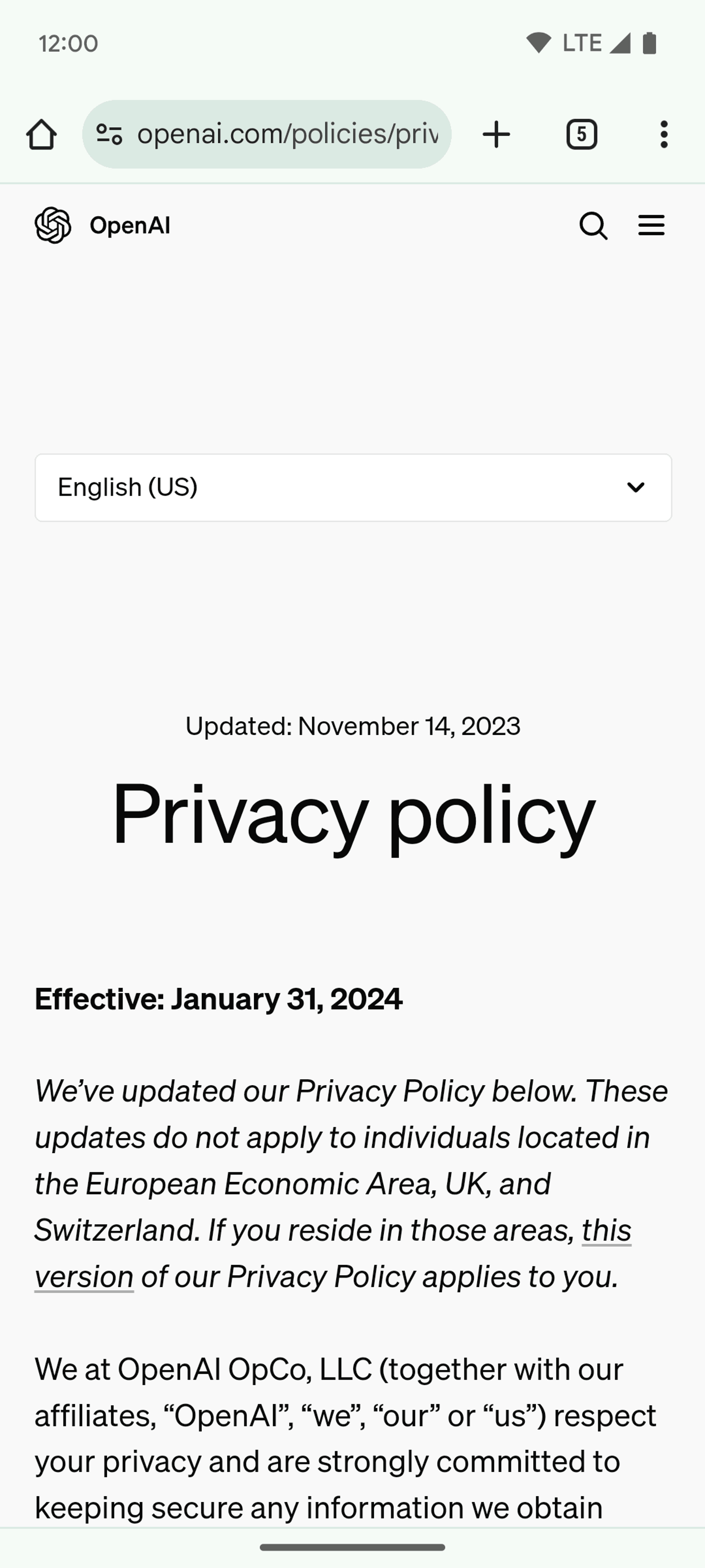 ChatGPT Android AI interface screenshot 8