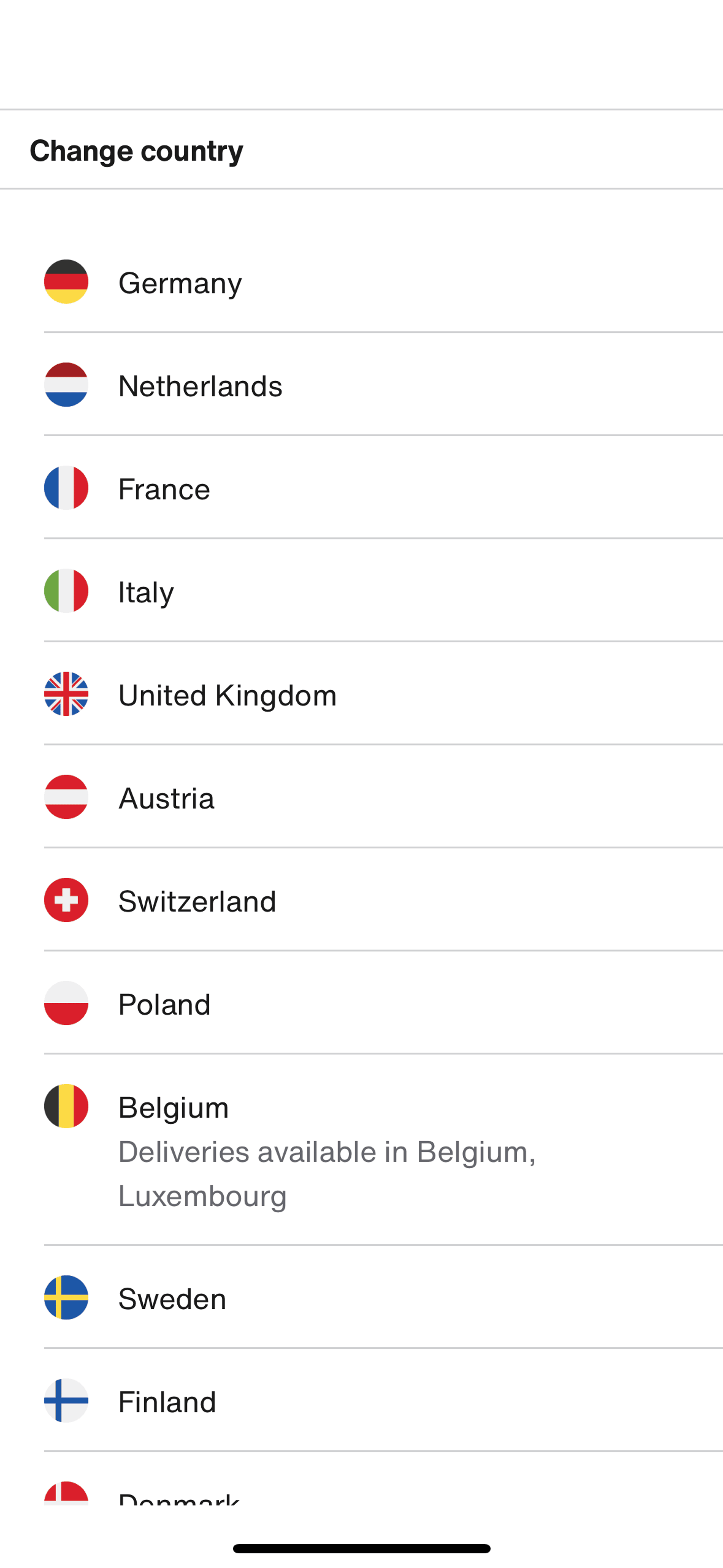 Zalando iOS Shopping interface screenshot 5