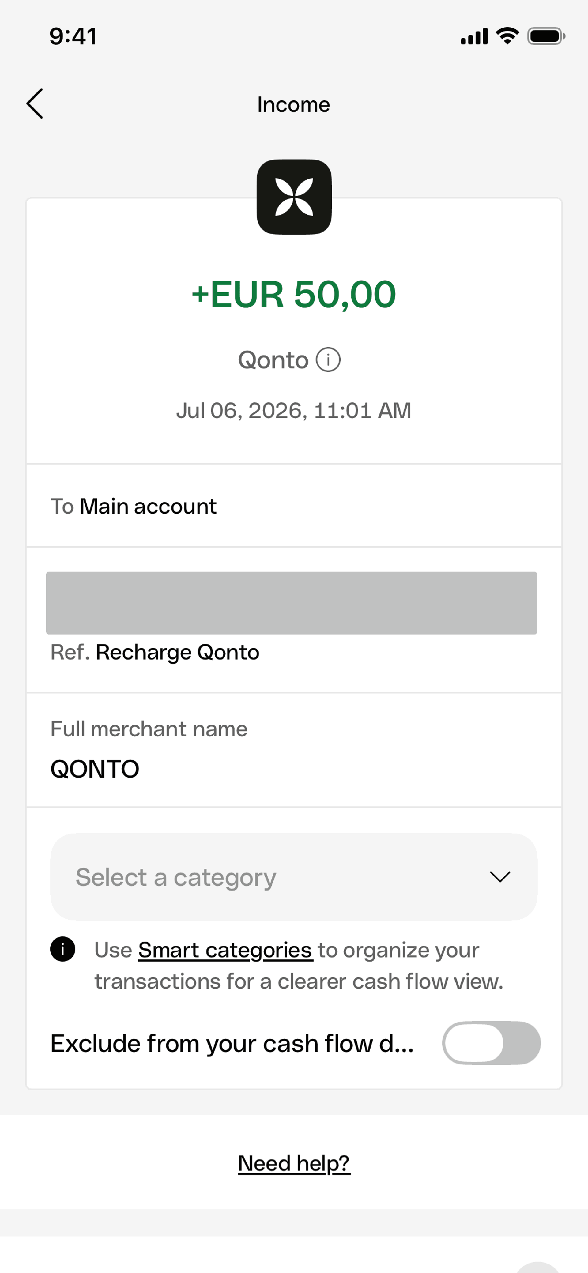 Qonto iOS Qonto interface screenshot 19