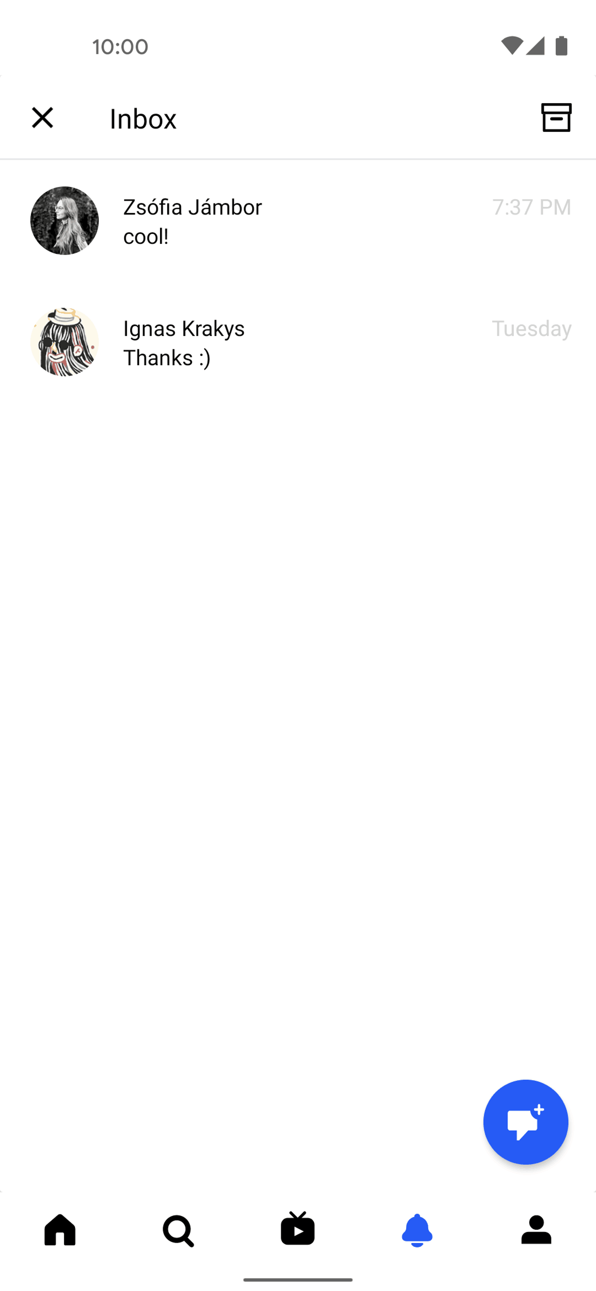 Behance Android Social Networking interface screenshot 8