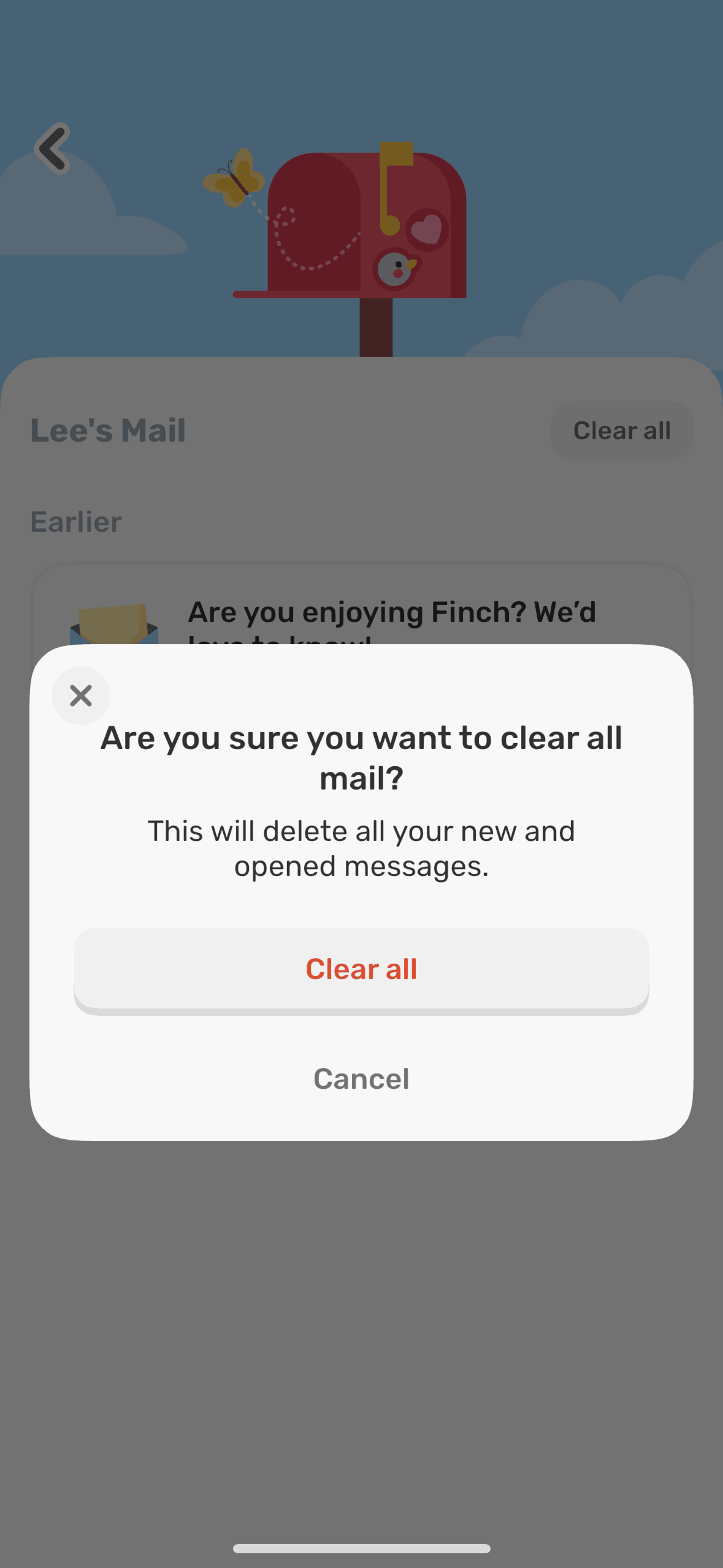 Finch iOS Health & Fitness interface screenshot 23