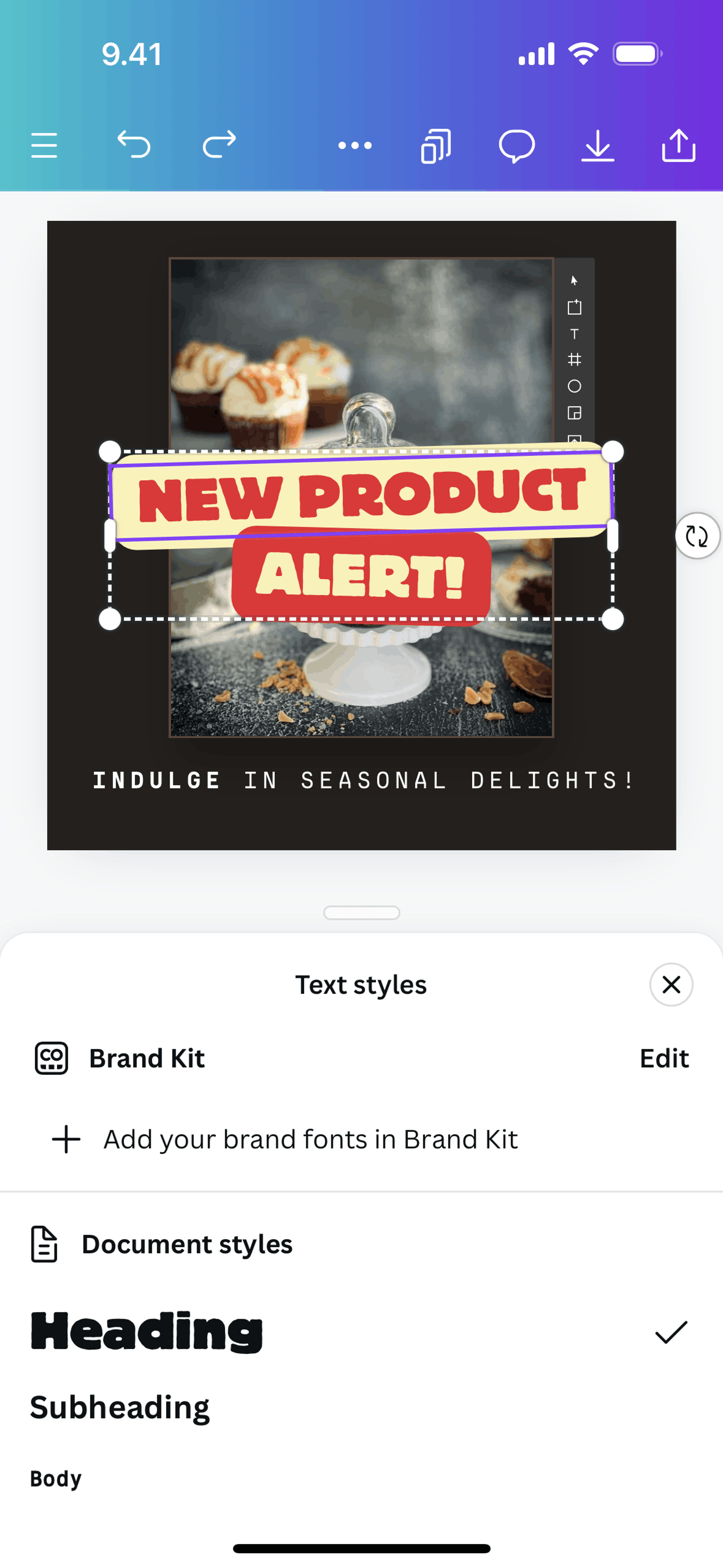 Canva iOS Photo & Video interface screenshot 7