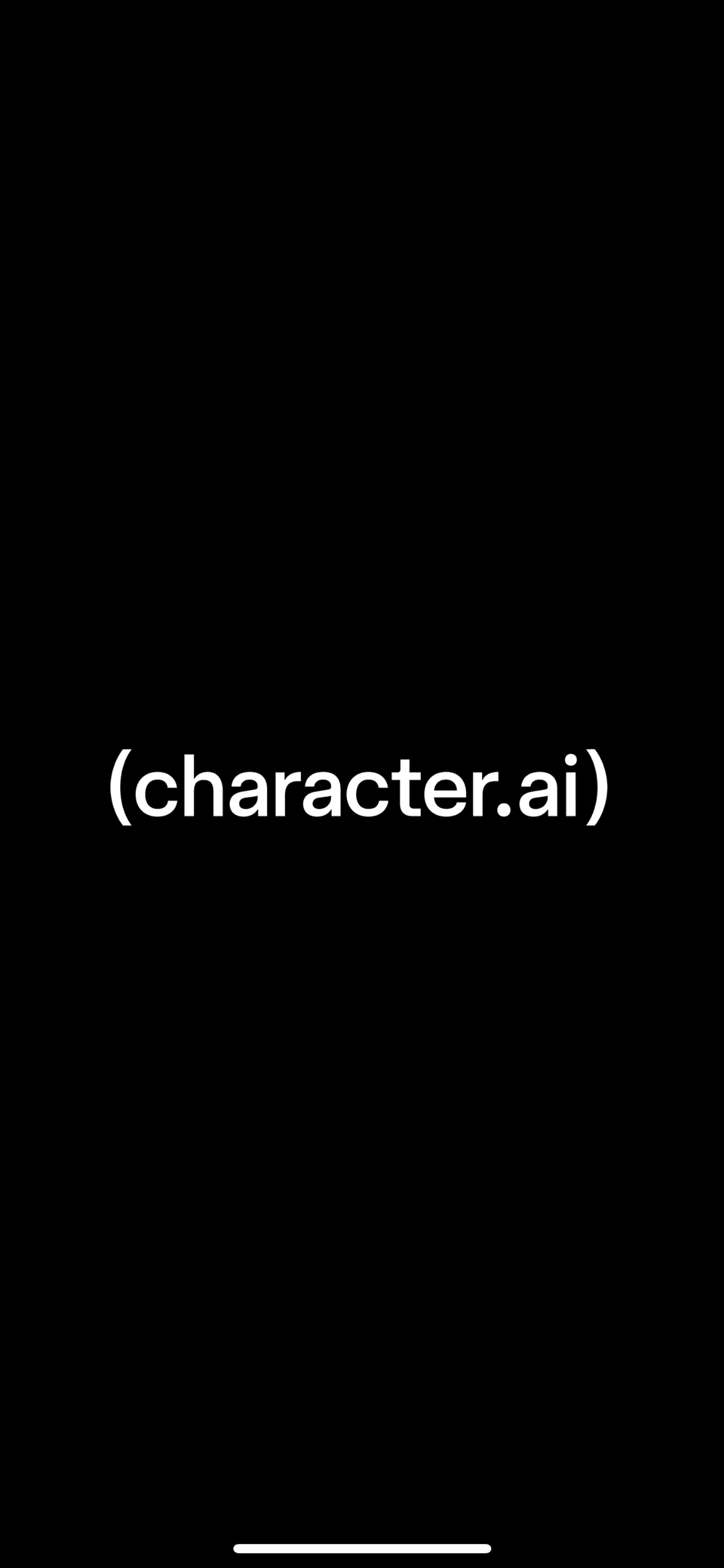Character AI iOS AI interface screenshot 1