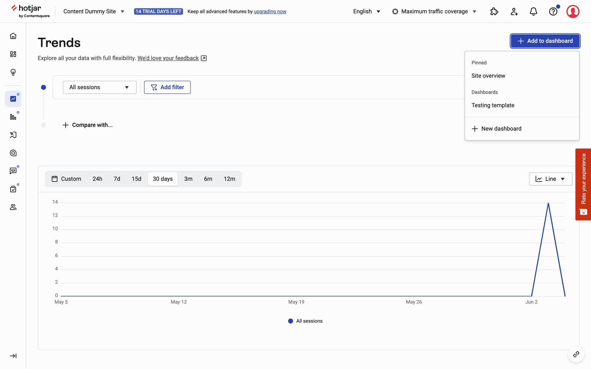 Hotjar Web Business interface screenshot 23