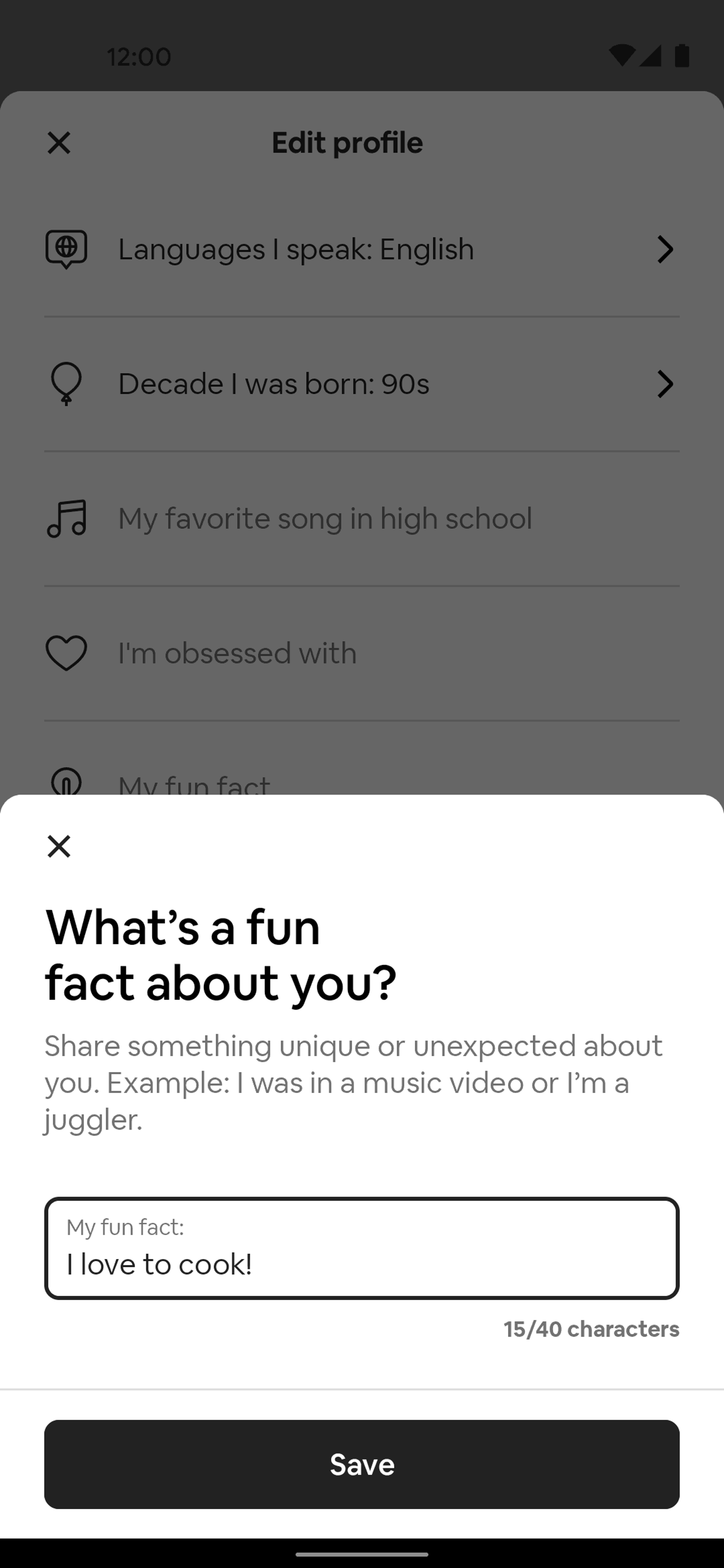 Airbnb Android UI design screenshot