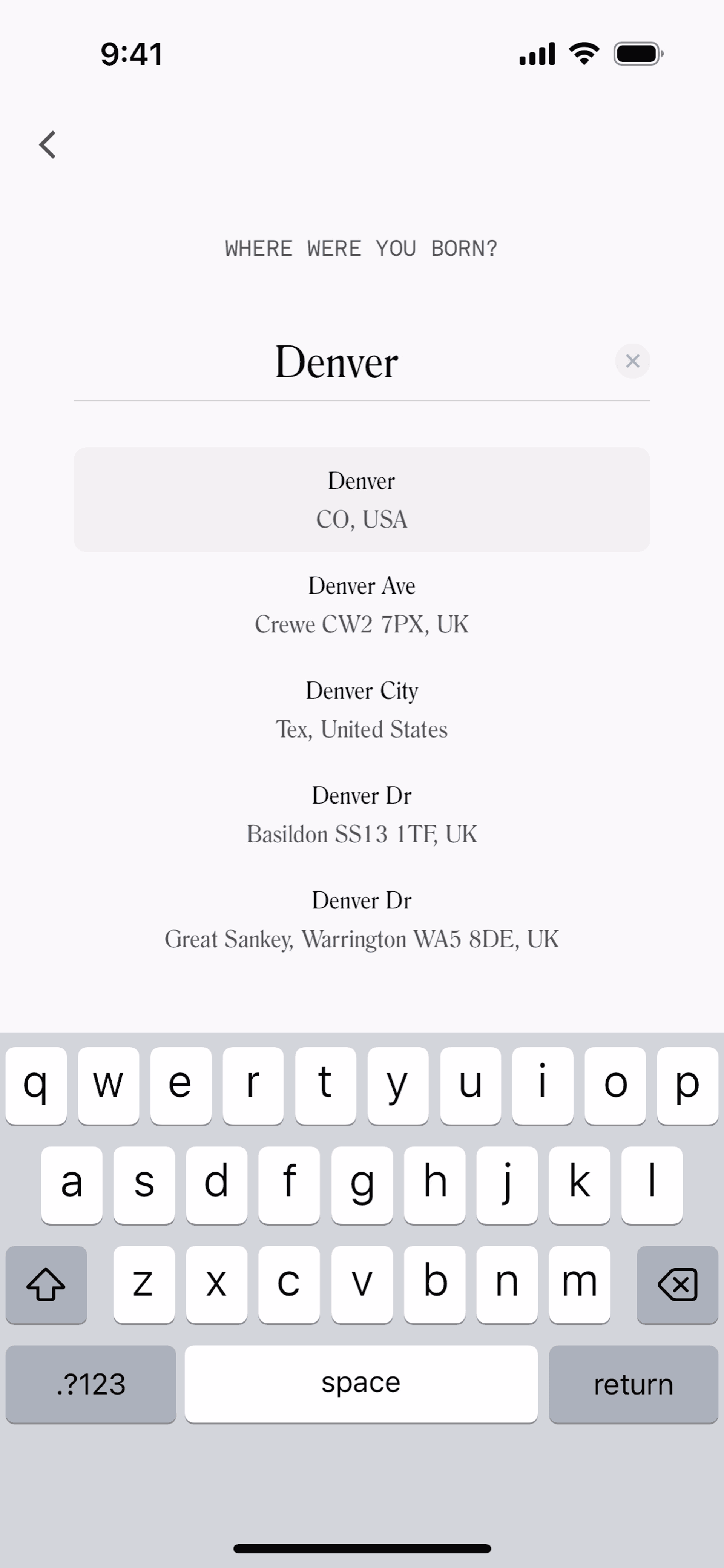 Co–Star iOS Lifestyle interface screenshot 8