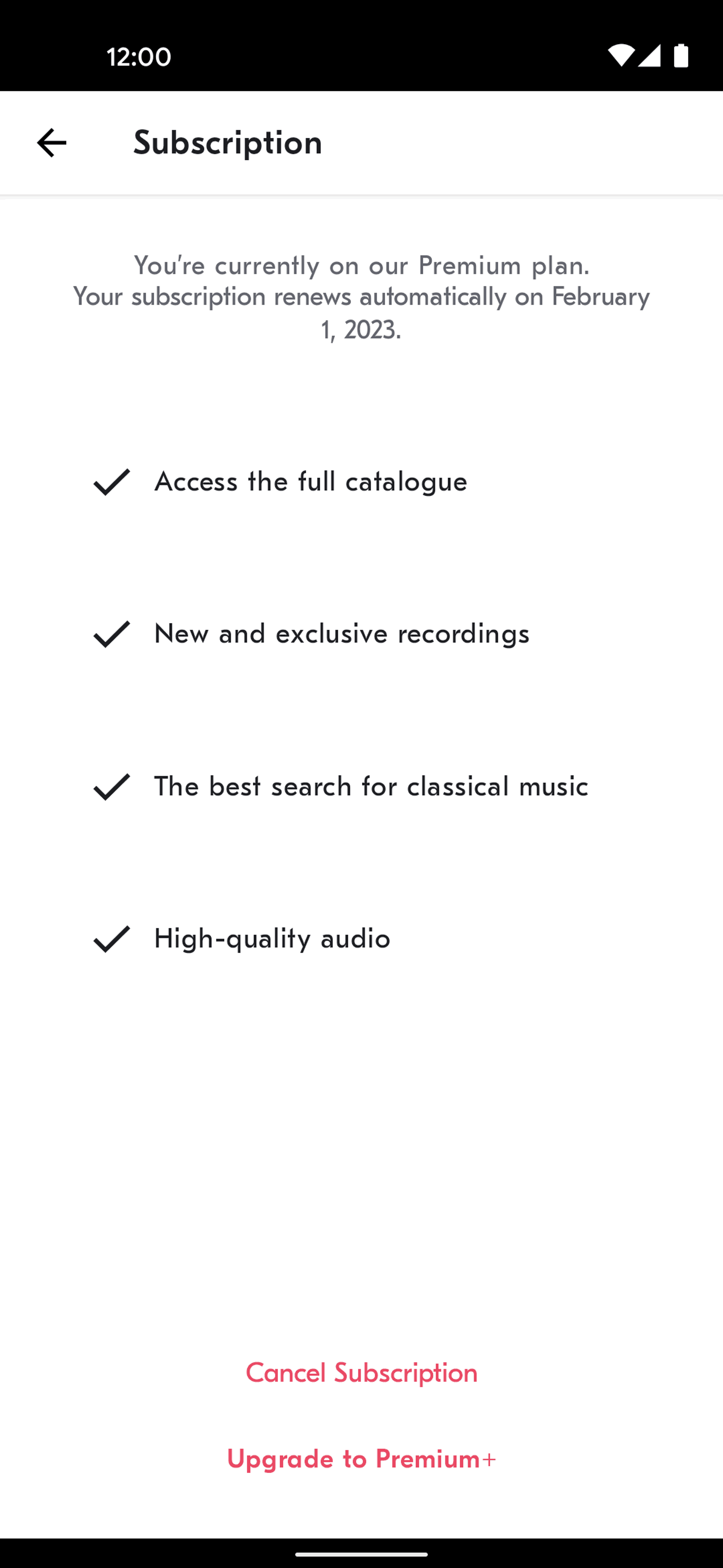 IDAGIO Android Music & Audio interface screenshot 19