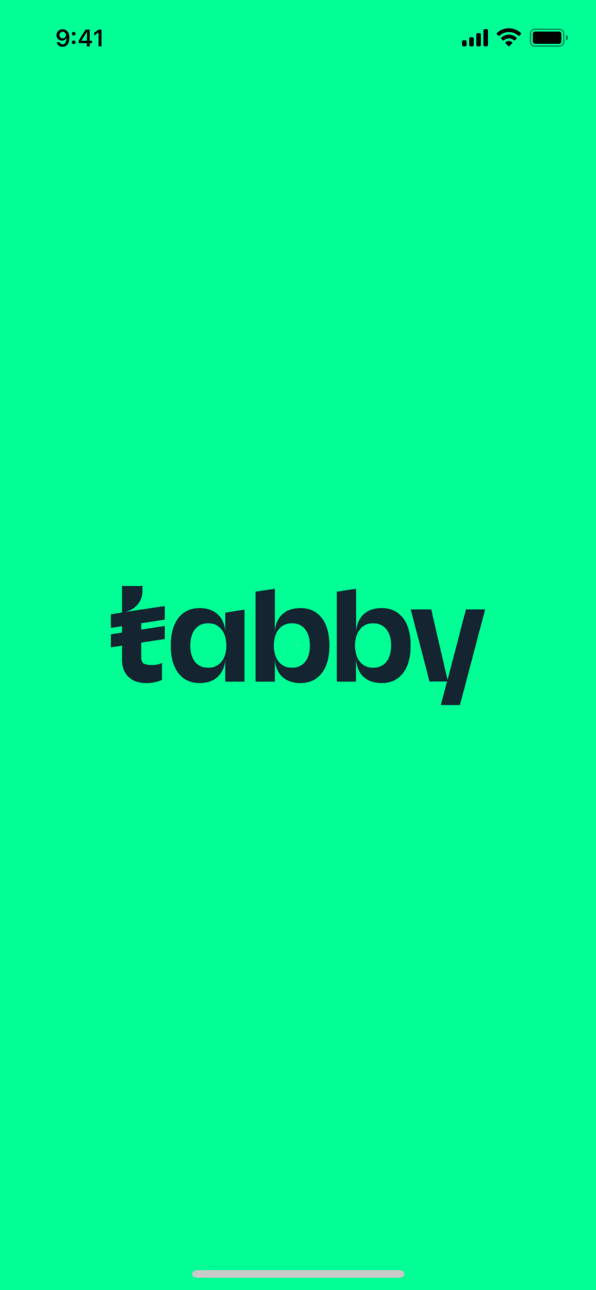 Tabby iOS Finance interface screenshot 1