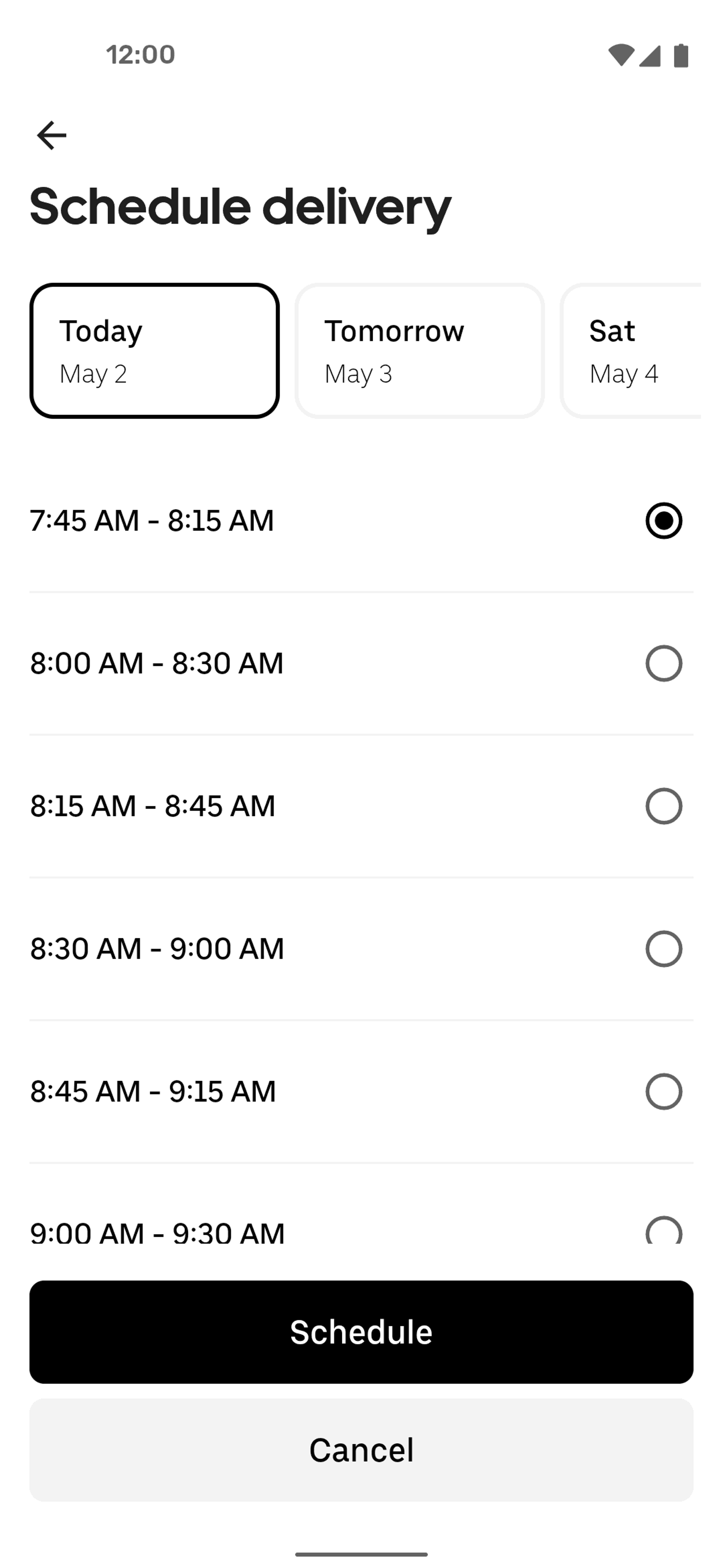 Uber Eats Android Food & Drink interface screenshot 18