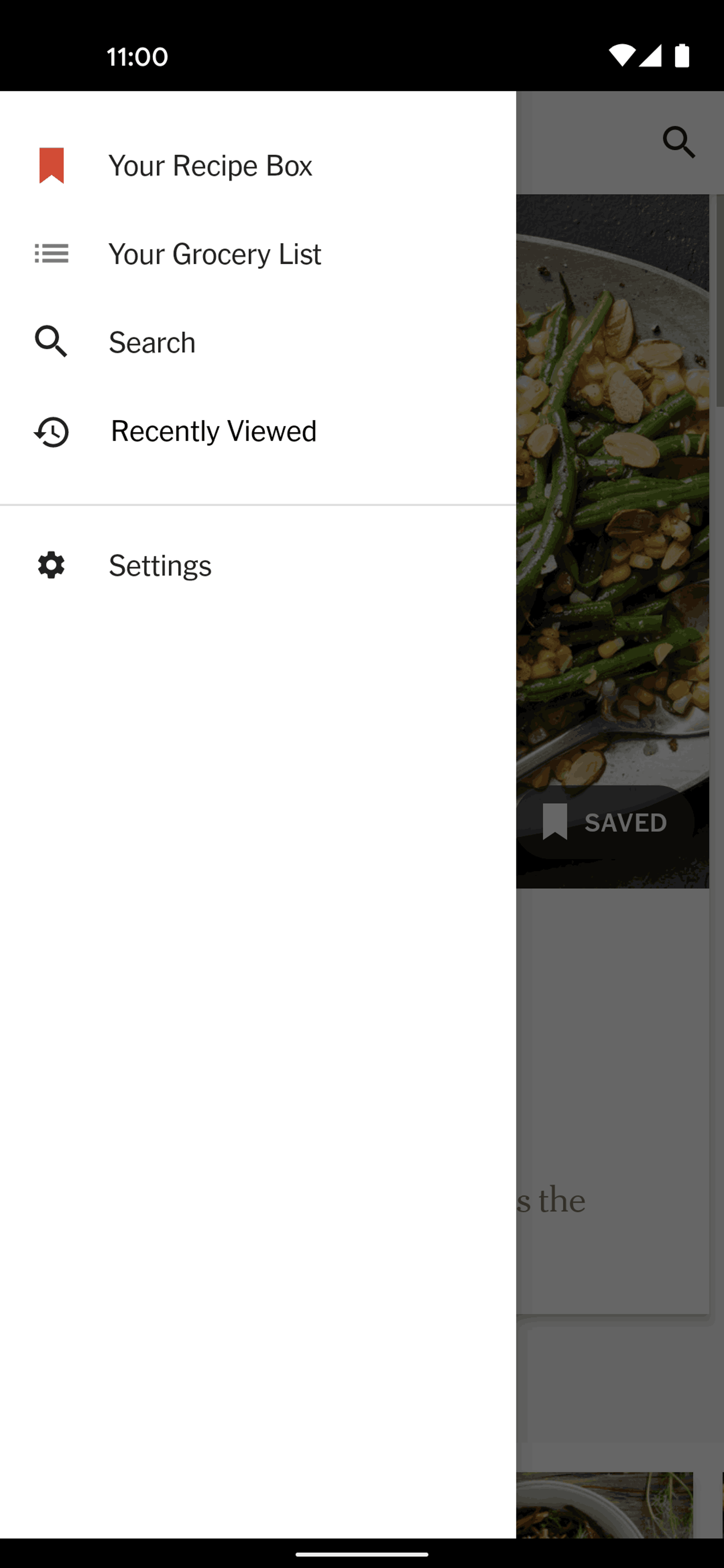 NYT Cooking Android Food & Drink interface screenshot 2