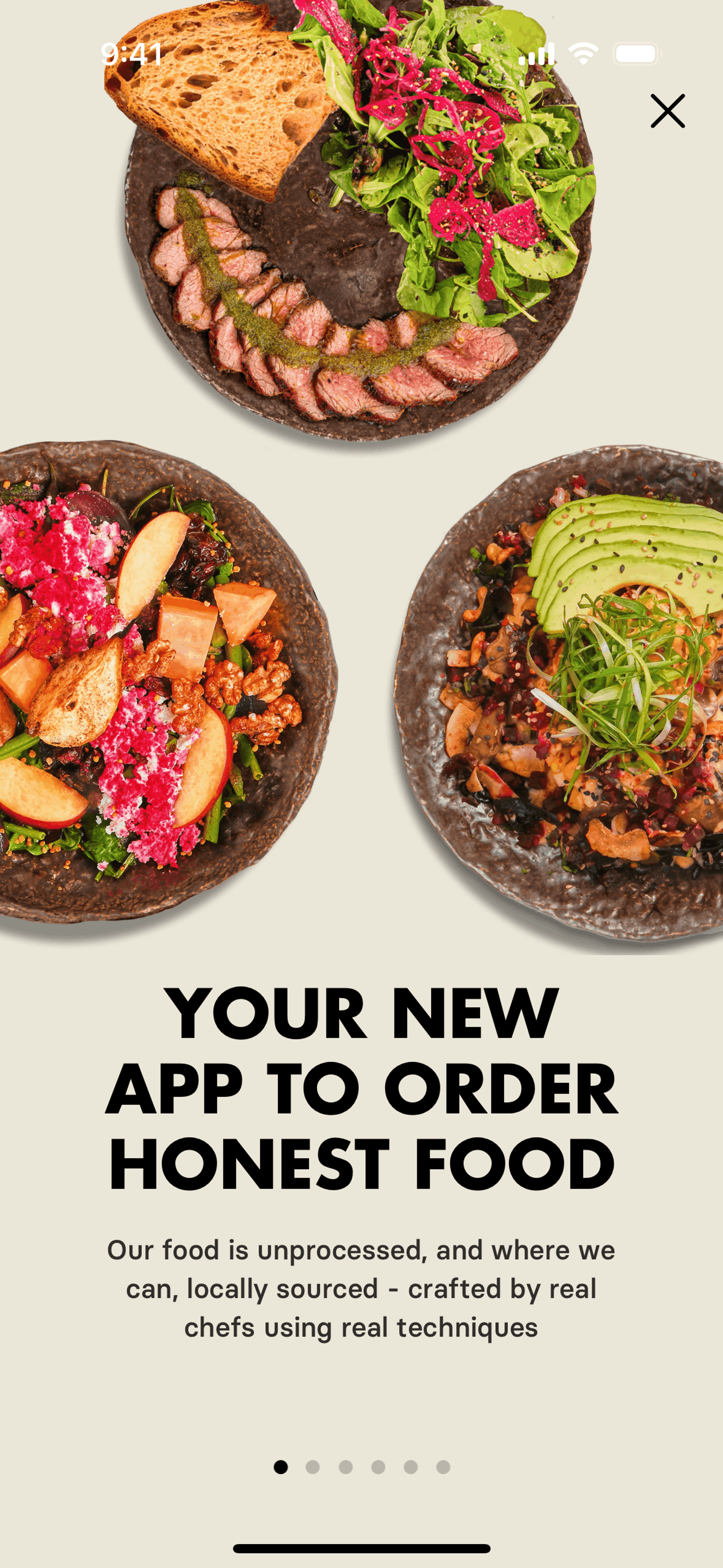 Honest Greens iOS Food & Drink interface screenshot 2