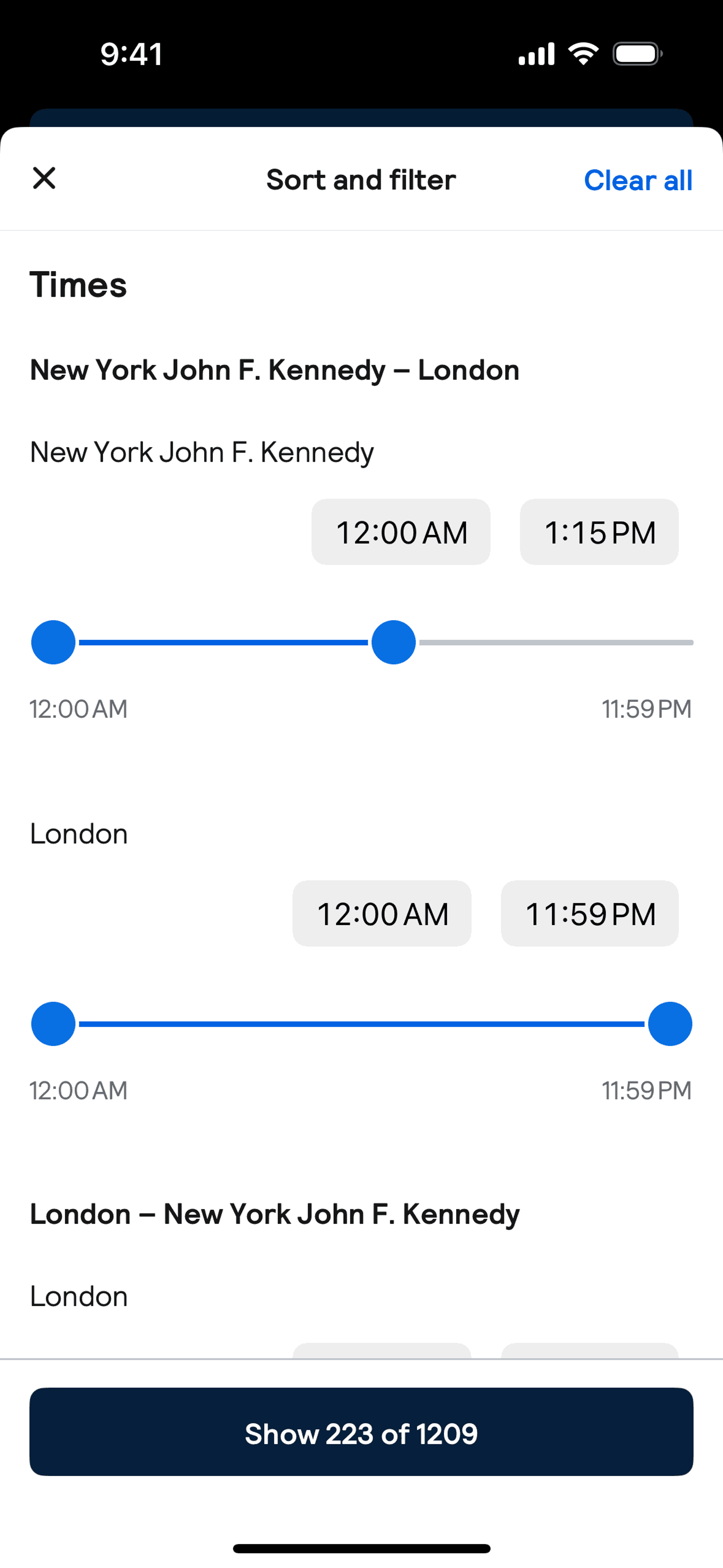Skyscanner iOS Travel & Transportation interface screenshot 23